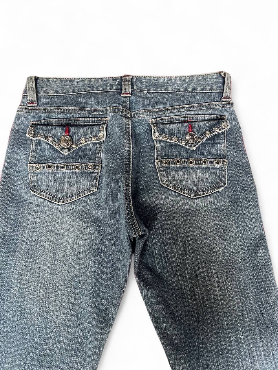 Tornado Mart Flare jeans daily topics low rise bootcut clawn mark Size US 28 / EU 44 - 10 Thumbnail