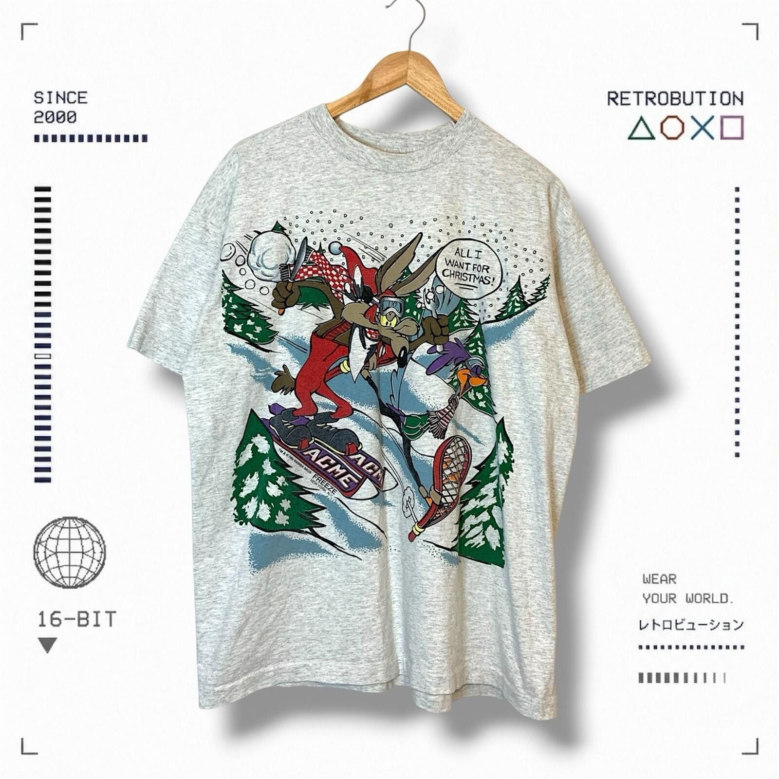 Other Vintage 90s Looney Tunes Road Runner Shirt Gray Size XL Size US XL / EU 56 / 4 - 1 Thumbnail