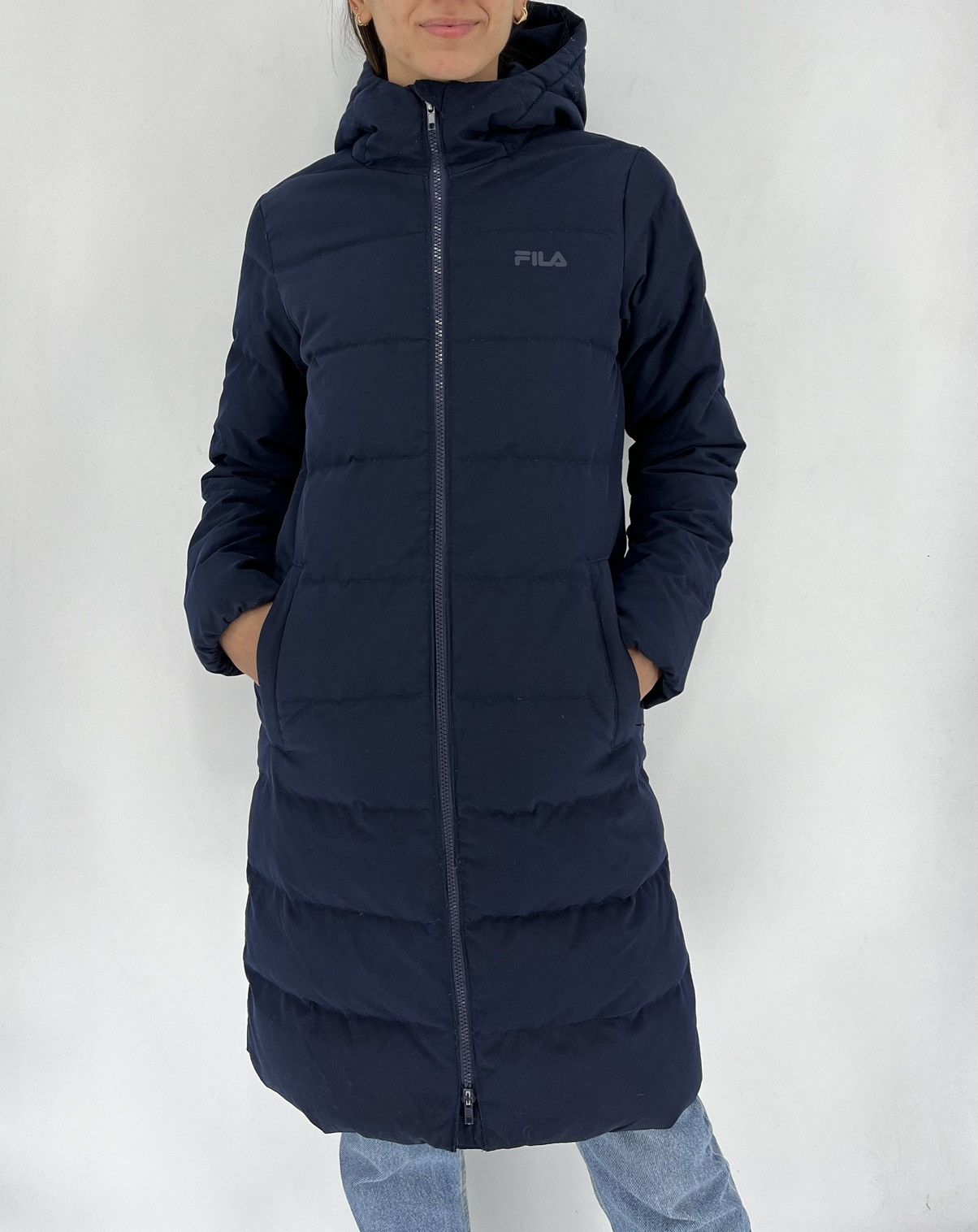 Fila × Vintage Vinatge Fila Puffer Coat Winter Jacket 90's Mini logo Size XS / US 0-2 / IT 36-38 - 1 Thumbnail