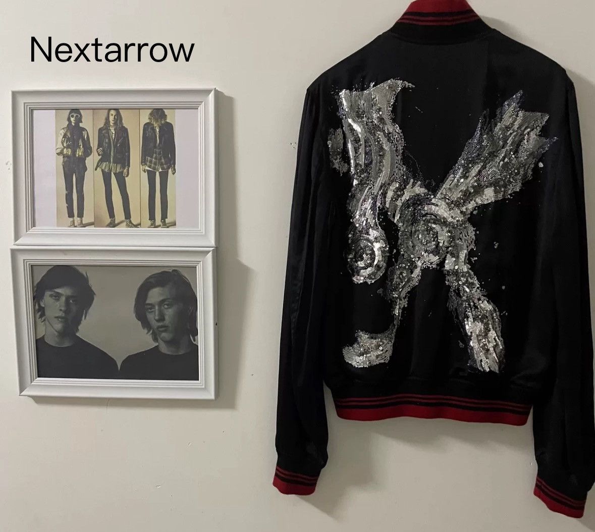 Saint Laurent Paris × Yves Saint Laurent saint Laurent Mr.X Crystal&sequins jacket2412-Nextarrow Size US M / EU 48-50 / 2 - 2 Thumbnail