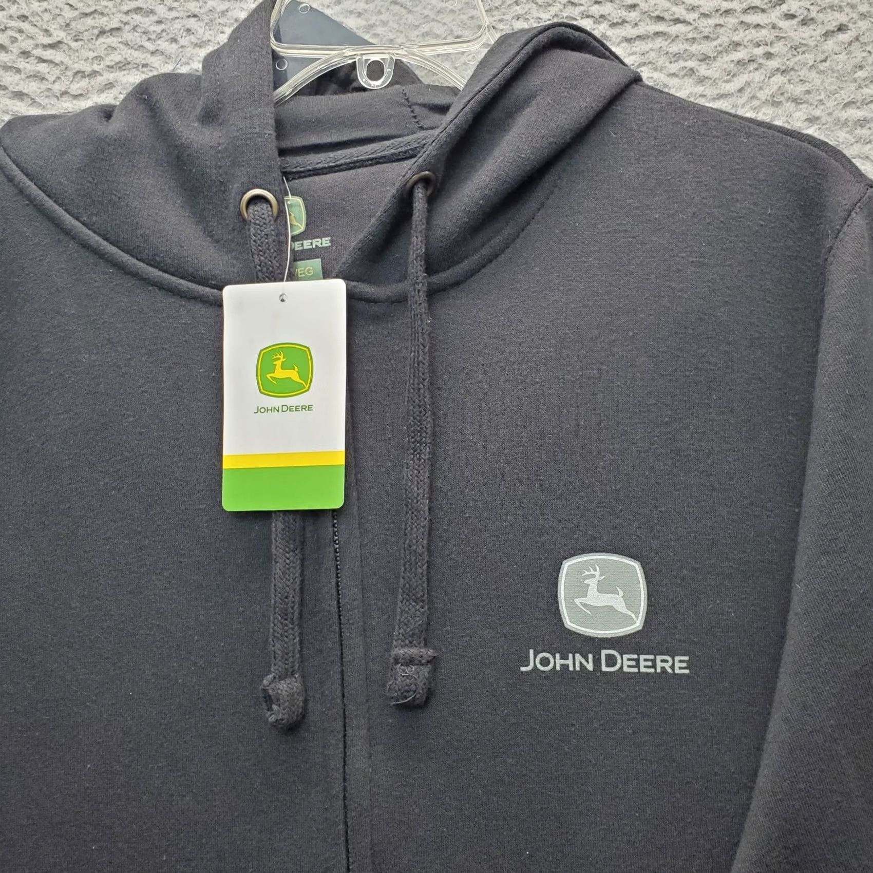 John Deere John Deere Full Zip Hoodie Men XL Multi Fleece Lined Run Your World Graphic Back - Premium Quality Size US XL / EU 56 / 4 - 6 Thumbnail
