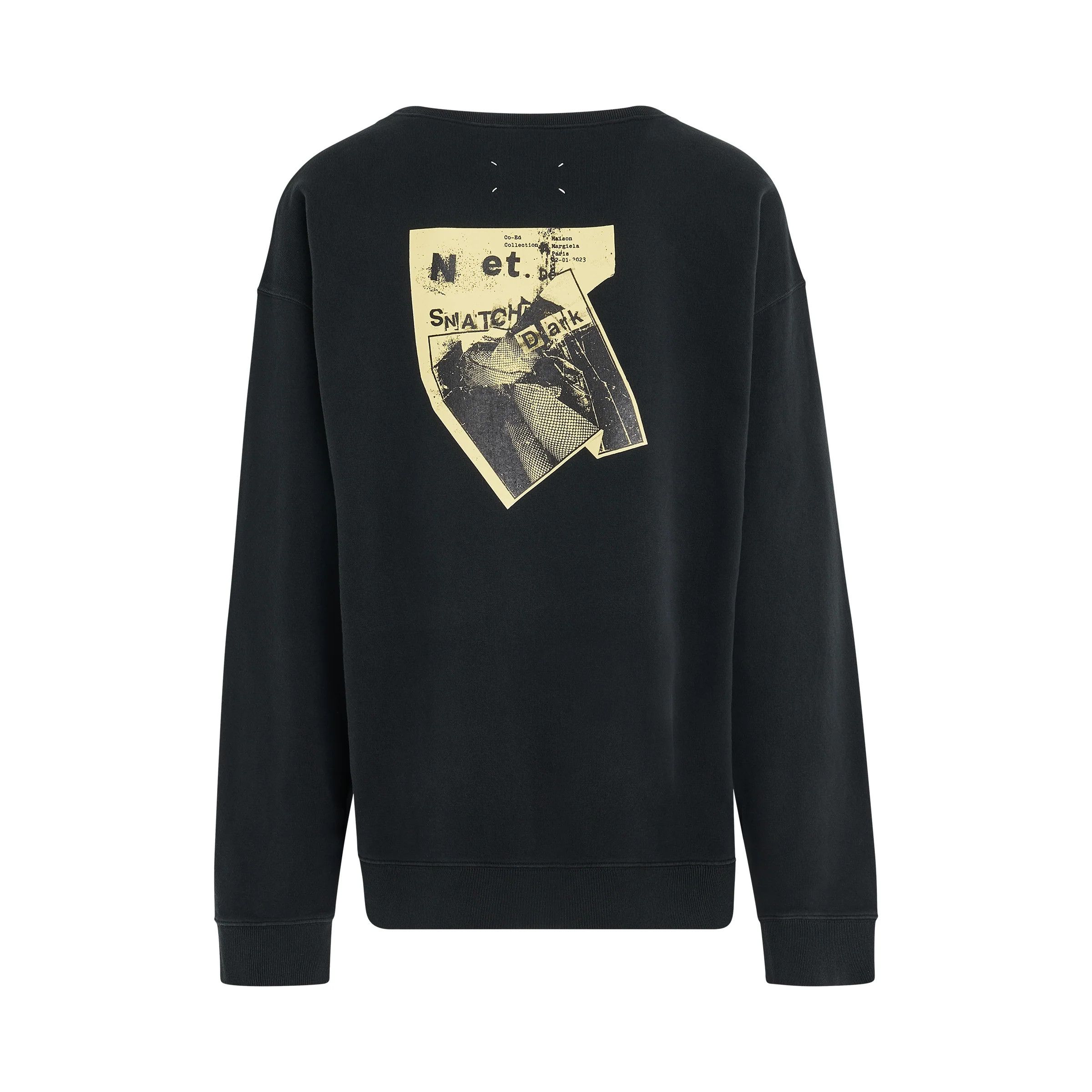 Maison Margiela o1mris0824 Oversized Sweatshirt in Black Size US S / EU 44-46 / 1 - 4 Thumbnail