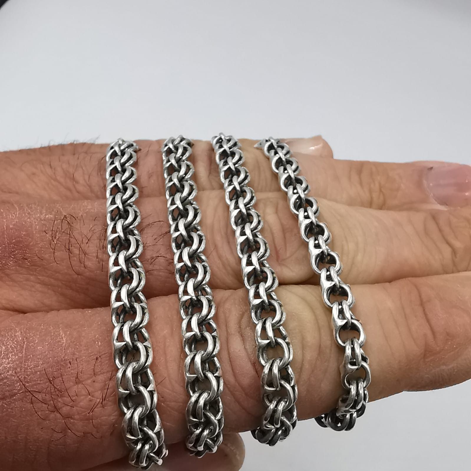 Vintage Vintage Jewelry Chain, 925 Sterling Silver, Signed 32,04g Size ONE SIZE - 7 Thumbnail