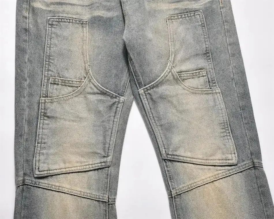 Japanese Brand Y2K Men Pockets Stitching Jeans Size US 32 / EU 48 - 5 Thumbnail