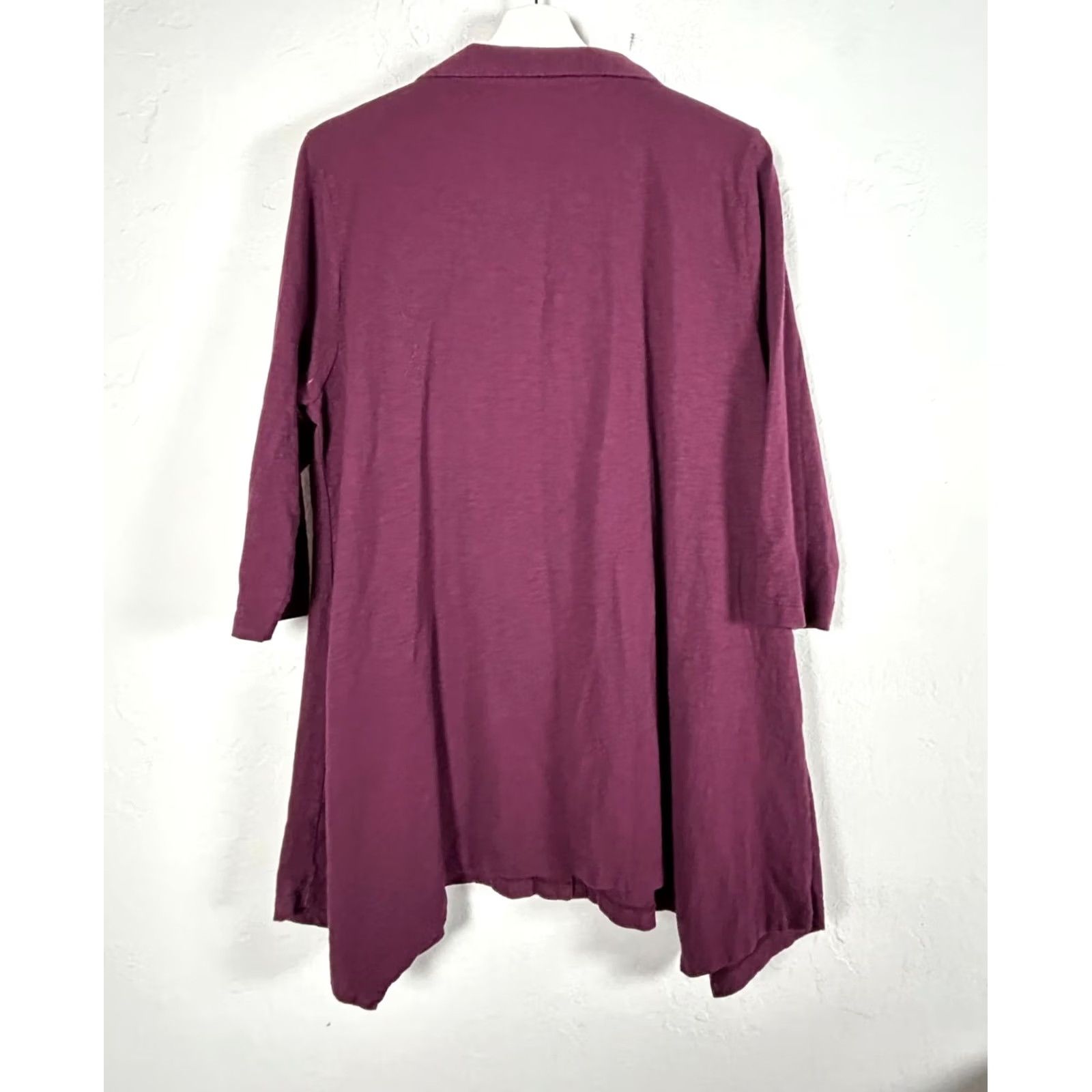 Soft Surroundings Soft Surroundings Shirt XL Purple 3/4 Sleeve Button Down Tunic Top Women Regular Adults Womens Size XL / US 12-14 / IT 48-50 - 2 Thumbnail