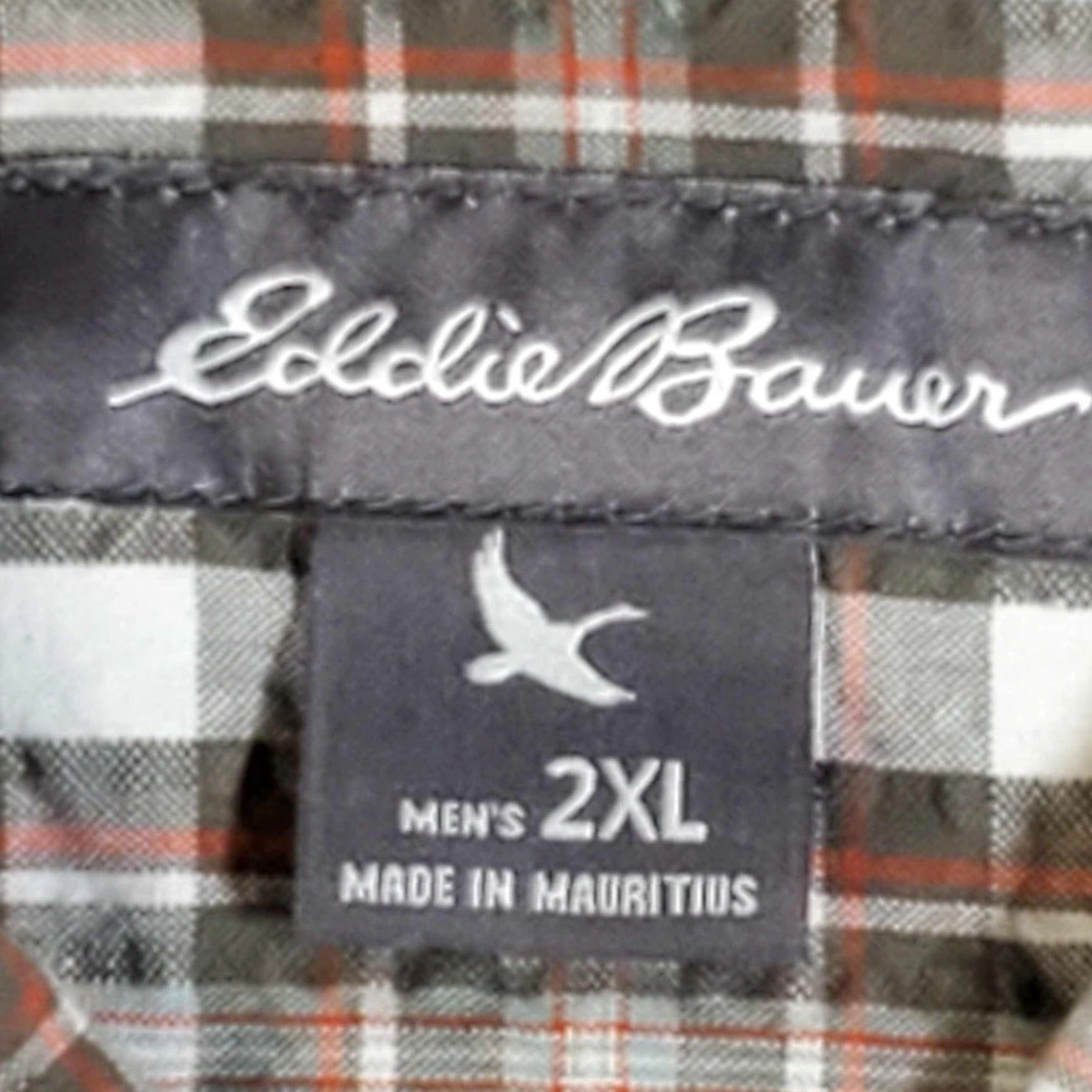 Eddie Bauer Eddie Bauer Button-Down Shirt 2XL Mens Plaid Multi-Color Cotton Dress Shirt Wrinkle Resistant Pockets Non-Iron Button Collar-Down Neck Standard Cuff Size US XXL / EU 58 / 5 - 2 Thumbnail