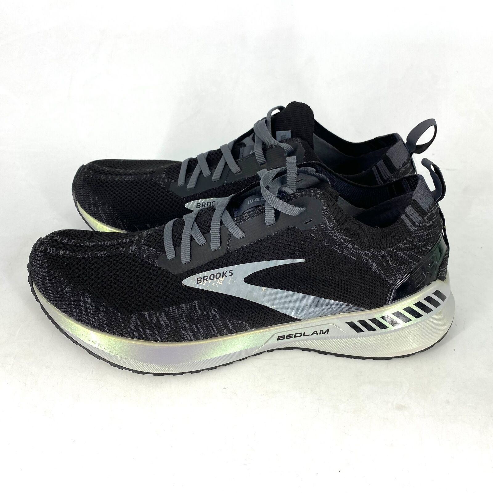 Brooks BROOKS MEN BEDLAM BLACK PEARL-WHITE RUNNING SIZE 9.5 Size US 9.5 / EU 42-43 - 4 Thumbnail