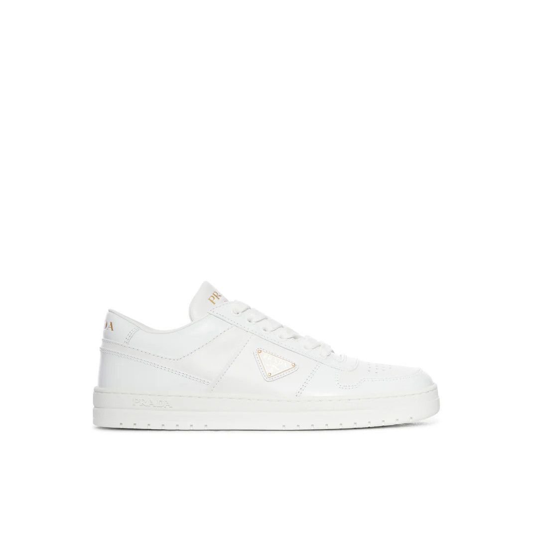 Prada PRADA Downtown White Leather Sneakers New And Authentic (Wom Size US 7 / IT 37 - 1 Thumbnail