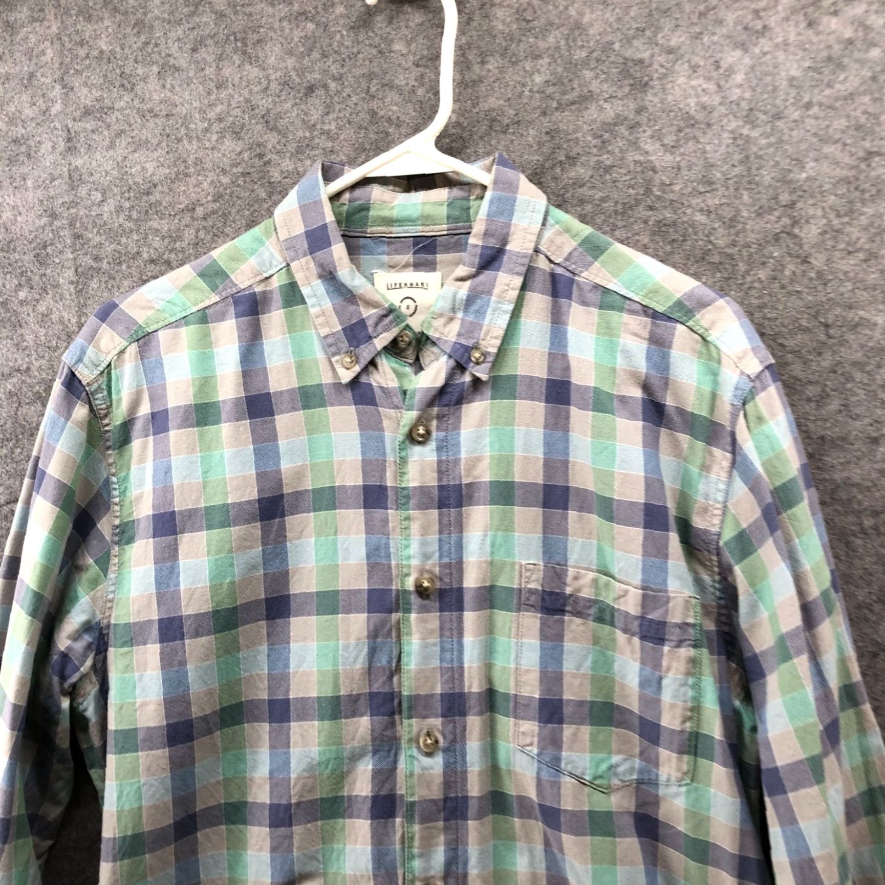 Haggar Haggar Button Down Shirt Men S Green Blue Plaid Long Sleeve Organic Cotton Life Khaki Shirt Casual Mens S Body Size US S / EU 44-46 / 1 - 3 Thumbnail