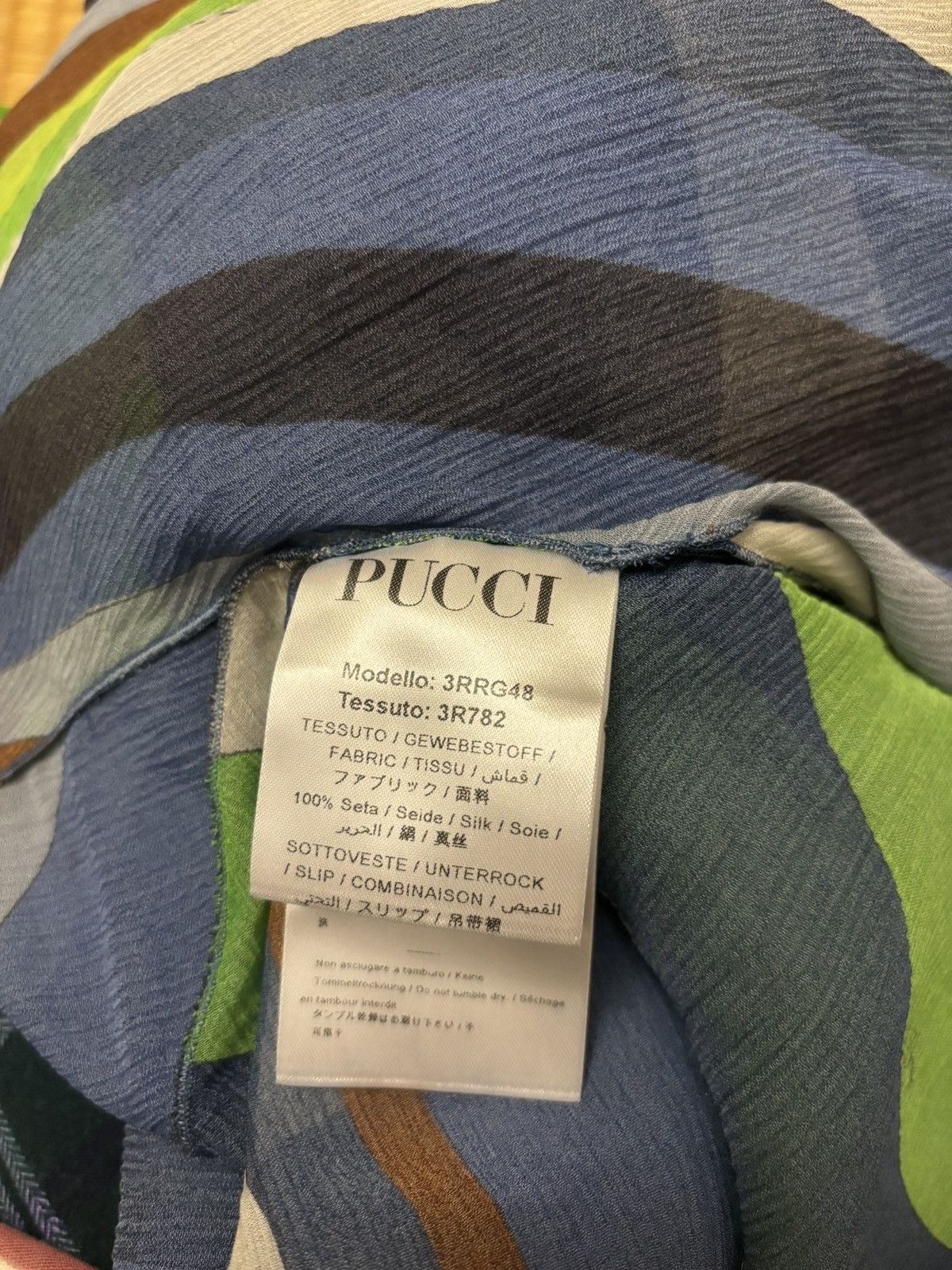 Emilio Pucci Emilio Pucci Ruffled Printed Silk Georgette Midi Dress Size XS / US 0-2 / IT 36-38 - 7 Thumbnail