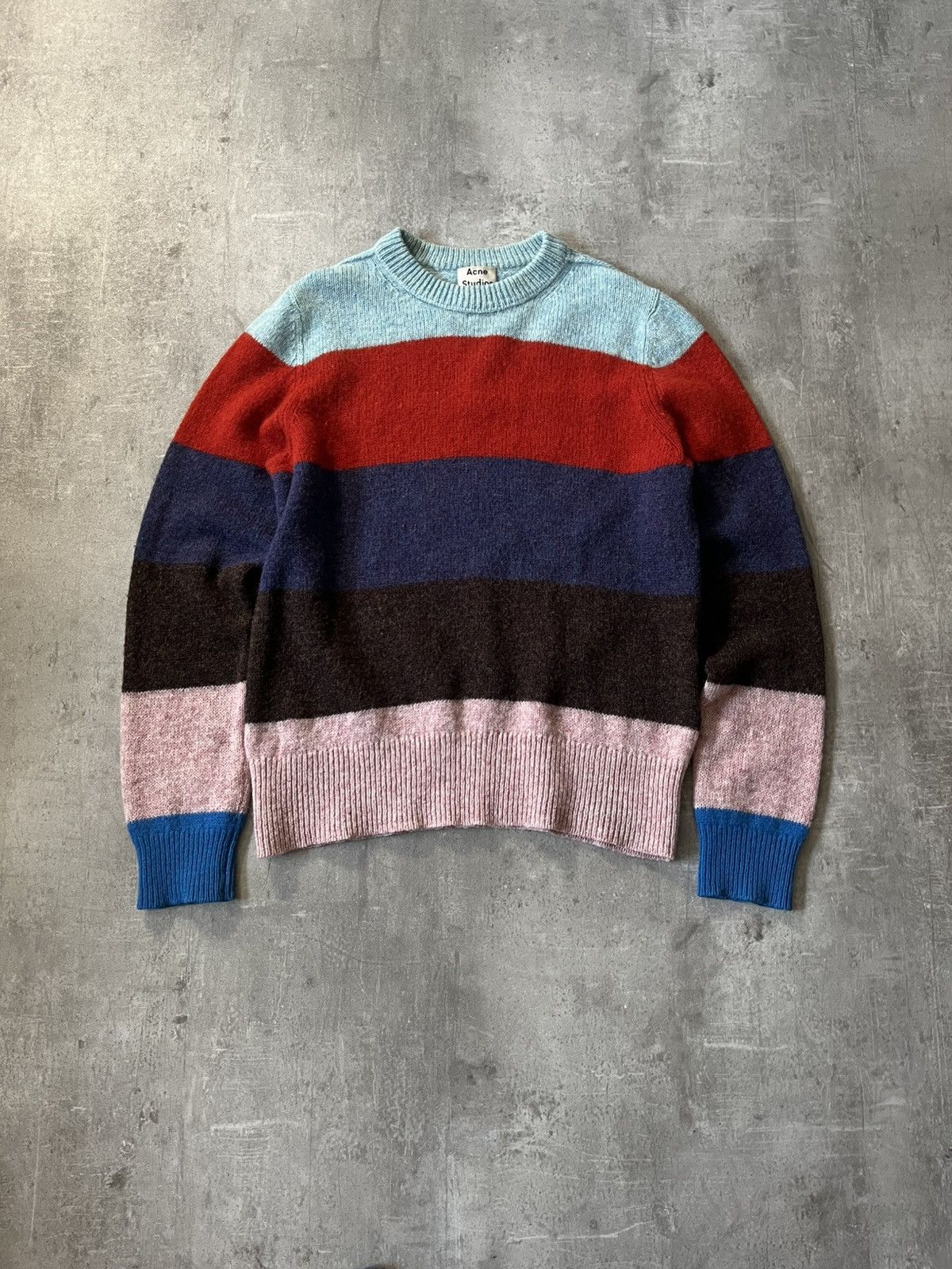 Acne Studios Acne Studios Kai B striped wool multicolor sweater Size US L / EU 52-54 / 3 - 1 Thumbnail