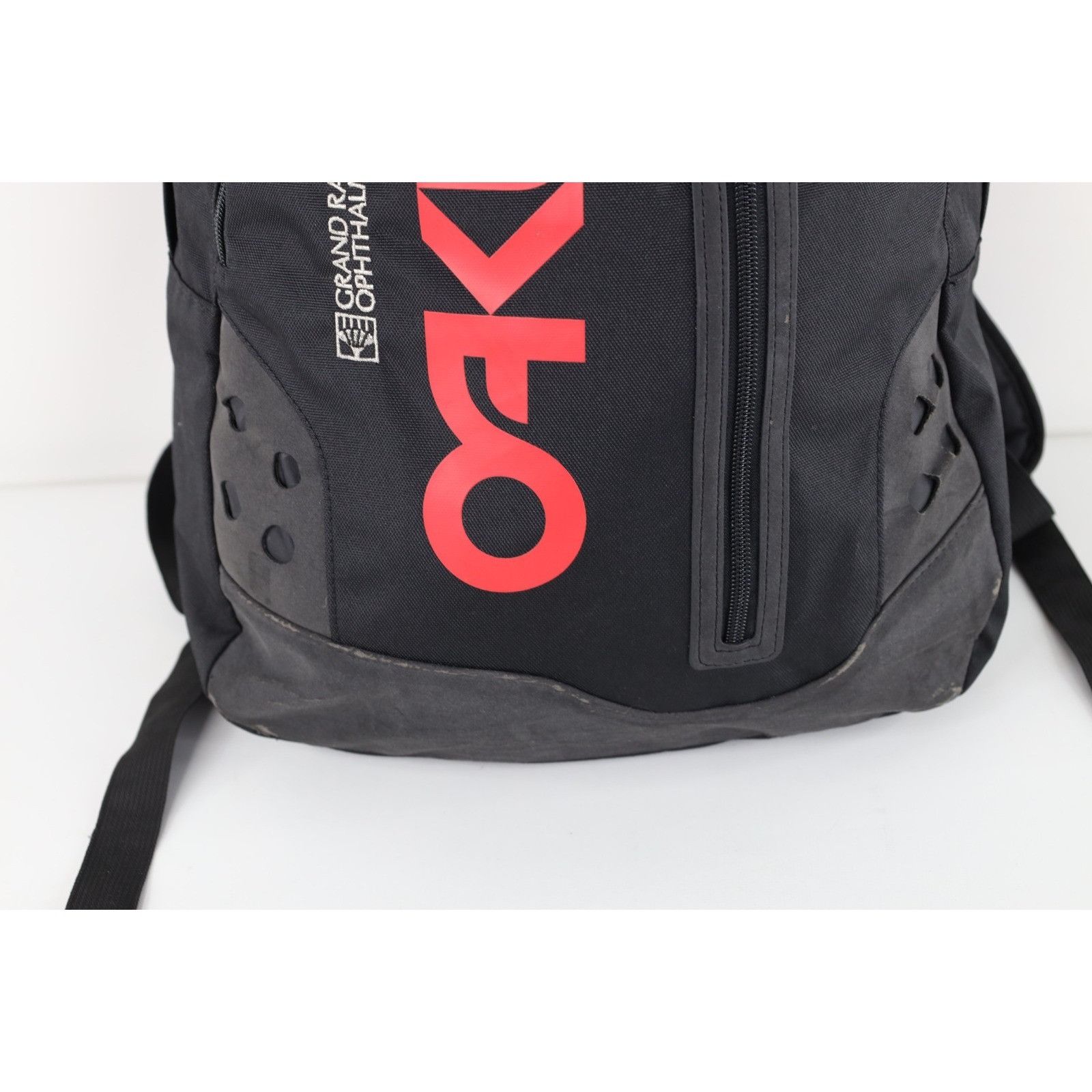 Oakley Vintage Oakley Big Logo Spell Out Distressed Backpack Bag Size ONE SIZE - 4 Thumbnail