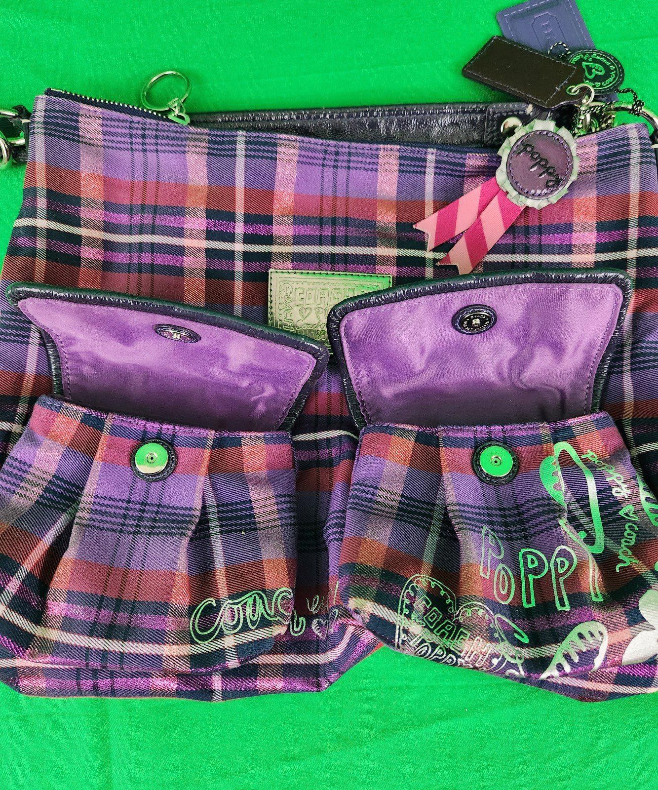 Coach Vintage Coach Plaid Crossbody Bag with Decorative Pockets Size ONE SIZE - 2 Thumbnail