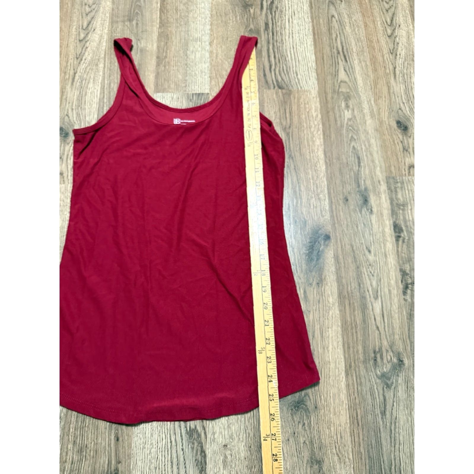 Vintage No Boundaries Tank Top Juniors Women's Large Red Sleeveless Tank Shirt, Casual, Basic, Modern, 90s? Size L / US 10 / IT 46 - 6 Thumbnail