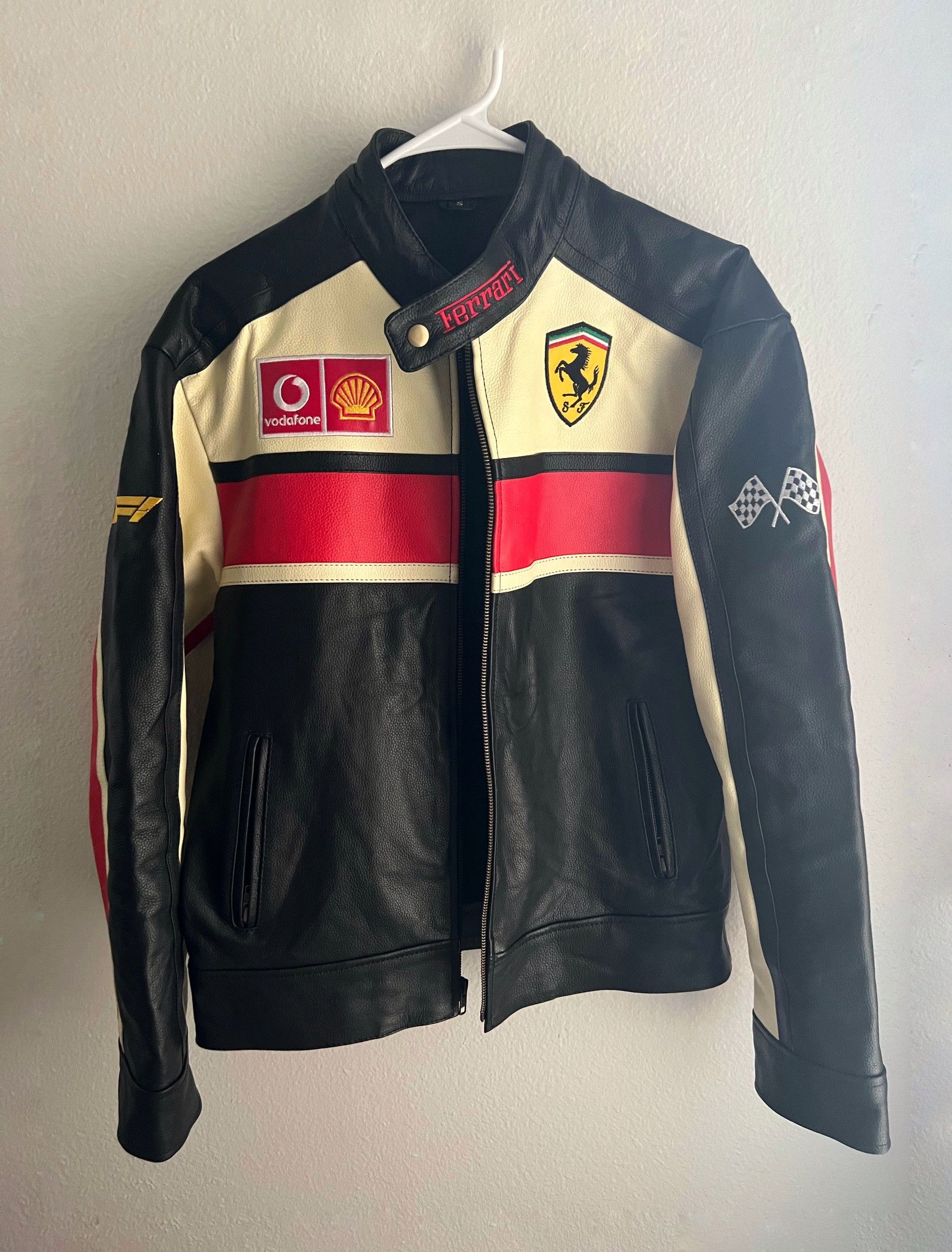 Ferrari Ferrari F1 Vintage Leather Jacket Size US S / EU 44-46 / 1 - 1 Thumbnail