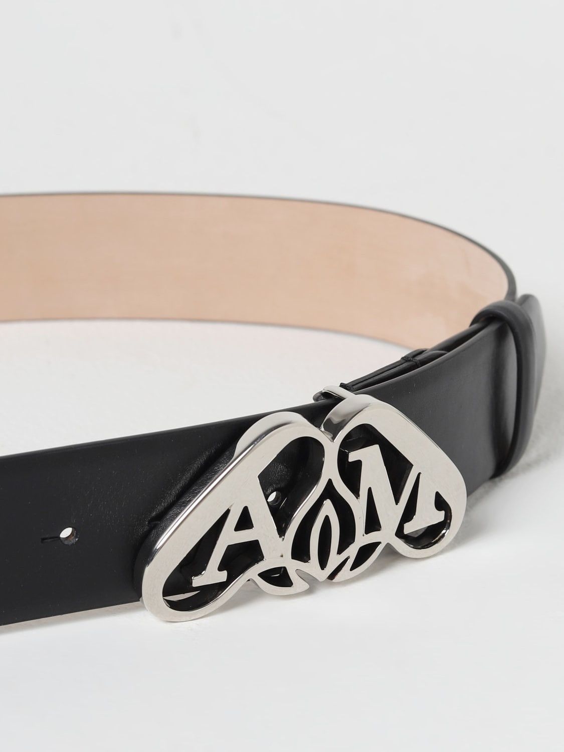 Alexander McQueen o1w1db10725 Belt in Black Size ONE SIZE - 3 Thumbnail