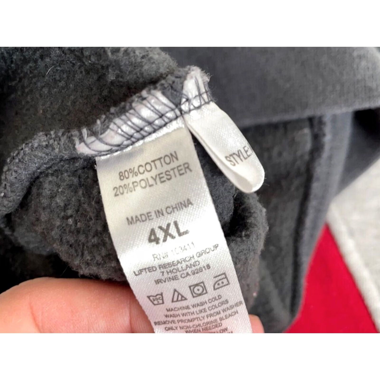 Vintage LRG Hoodie Men's 4XL Gray 1/4 Zip Heavyweight Sweatshirt Pullover Crew Neck Long Sleeve Pockets Graphic Print Hip Hop Style Fir 4XL Mens Size US XXL / EU 58 / 5 - 5 Thumbnail
