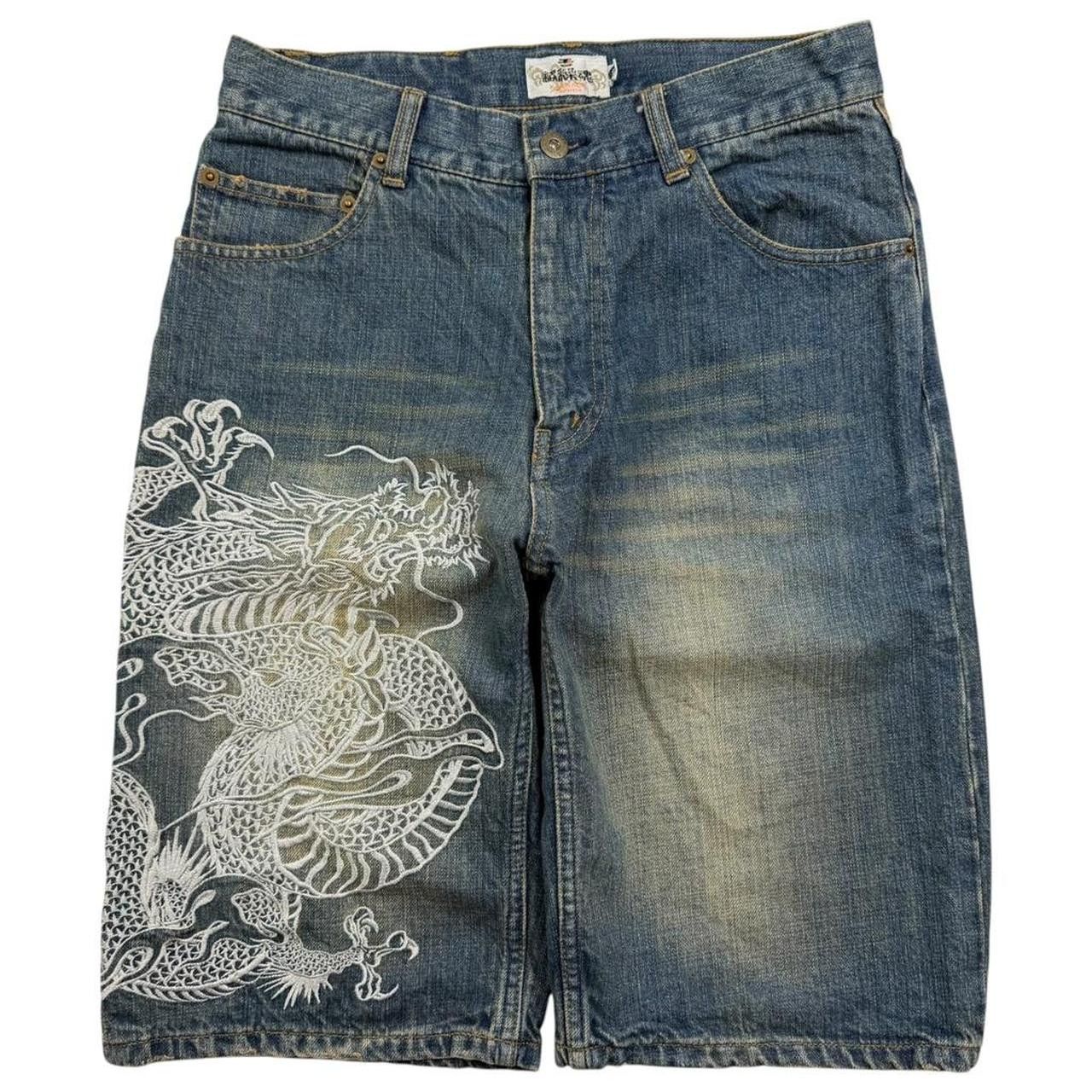 Karakuri Tamashii Karakuri Tamashii Embroidered Dragon Japanese Jorts Waist 30 Size US 30 / EU 46 - 1 Thumbnail