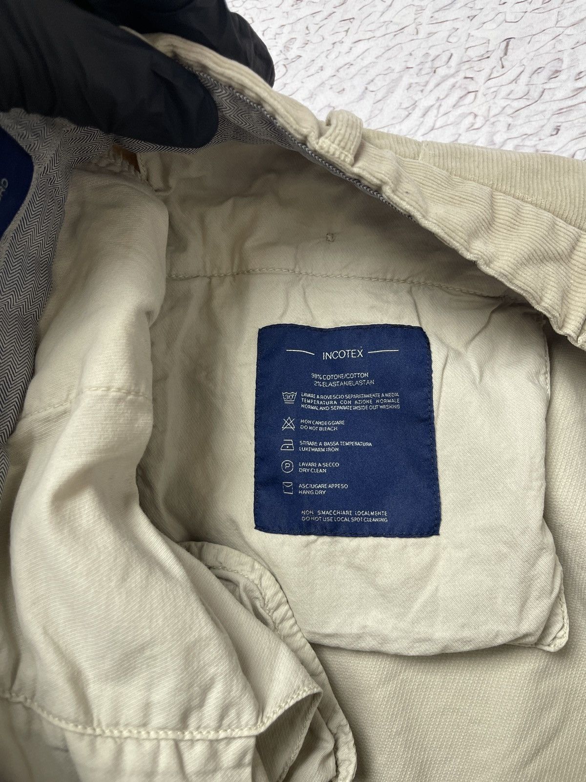 Incotex Incotex Venezia High comfort Flexcord beige corduroy pants Size US 38 / EU 54 - 13 Thumbnail