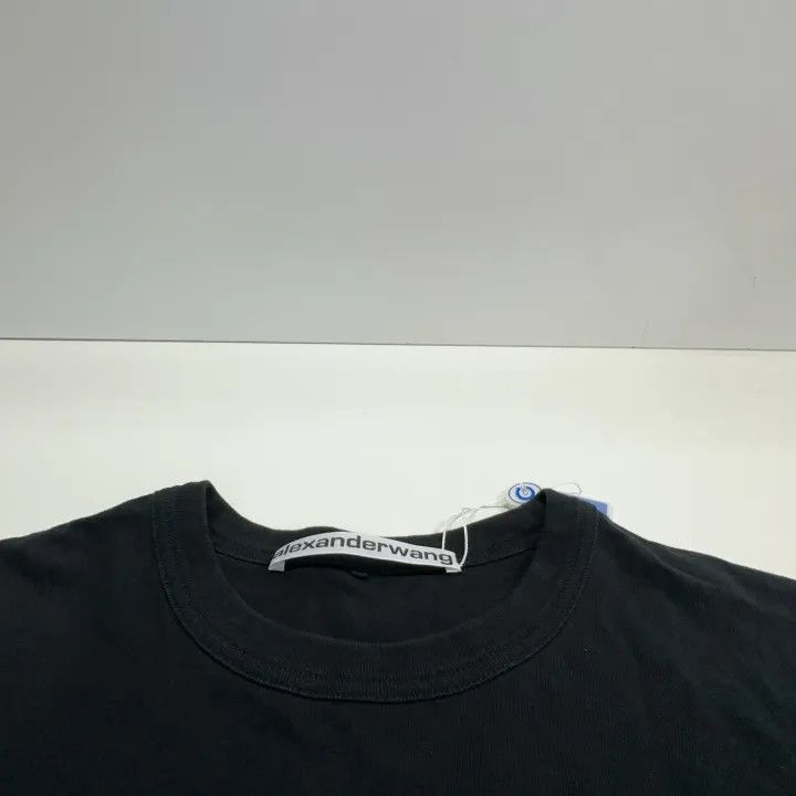 Alexander Wang Alexander Wang Logo Print Black Short Sleeve T-shirt - Size M / US 6-8 / IT 42-44 - 5 Thumbnail
