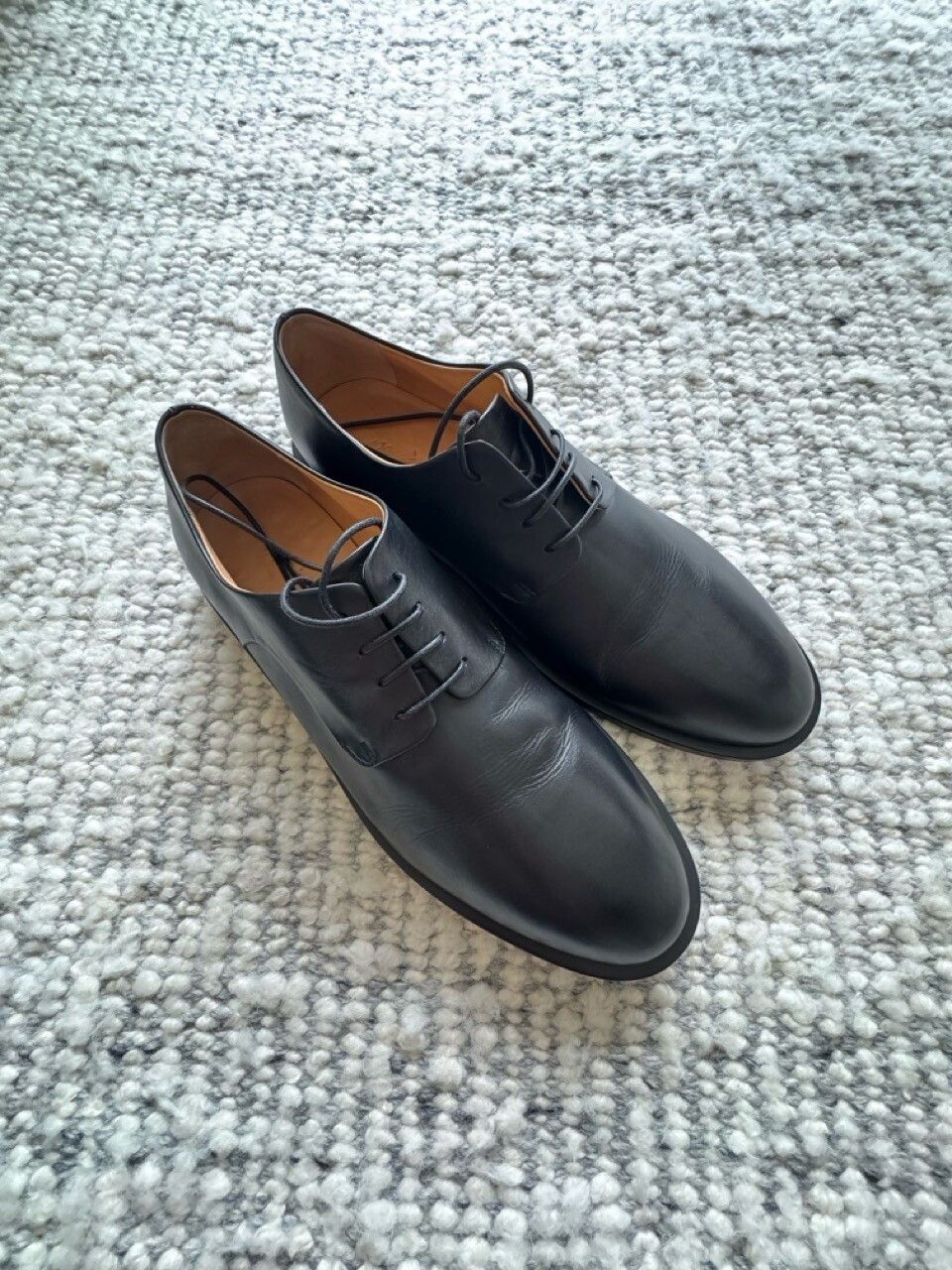 Marsell MARSÈLL Mando Derbys Leather Lace-Up Black Shoes 45 / 12 Size US 12 / EU 45 - 7 Thumbnail