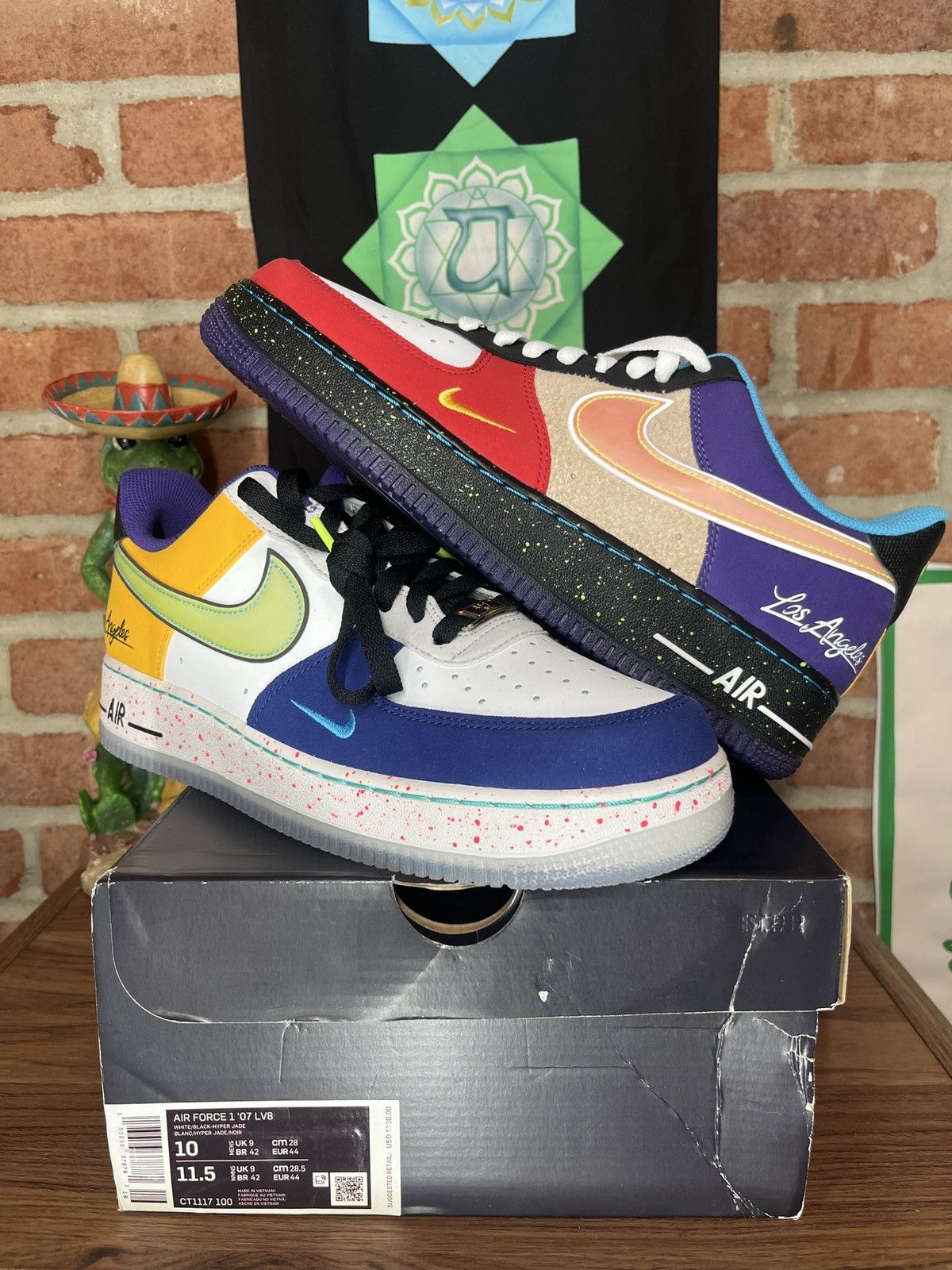 image of Nike Air Force 1 What The La Shoes, Men's (Size 10)