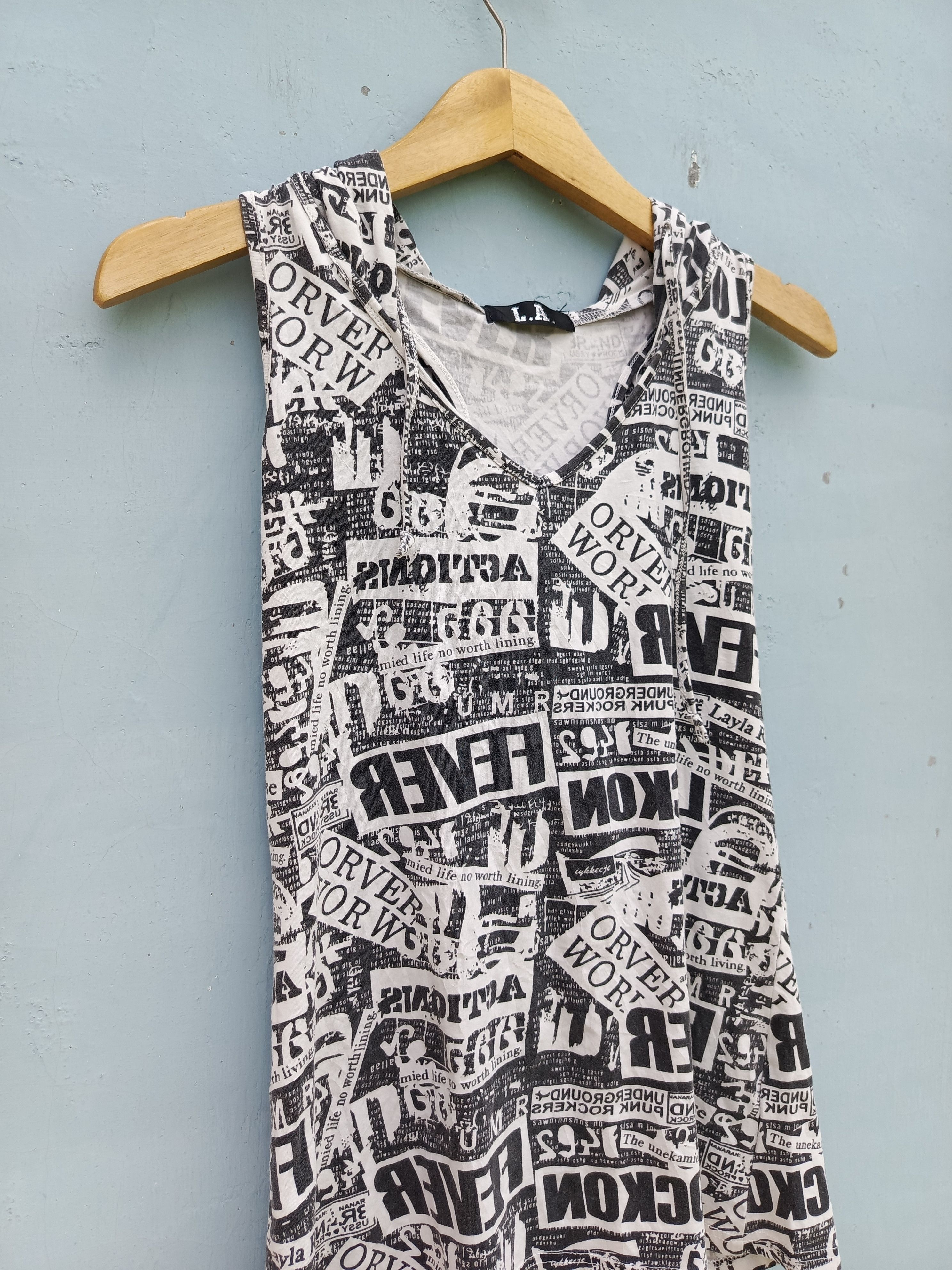 Japanese Brand L.A underground punk rockers sleeveless hoodie Size M / US 6-8 / IT 42-44 - 5 Thumbnail