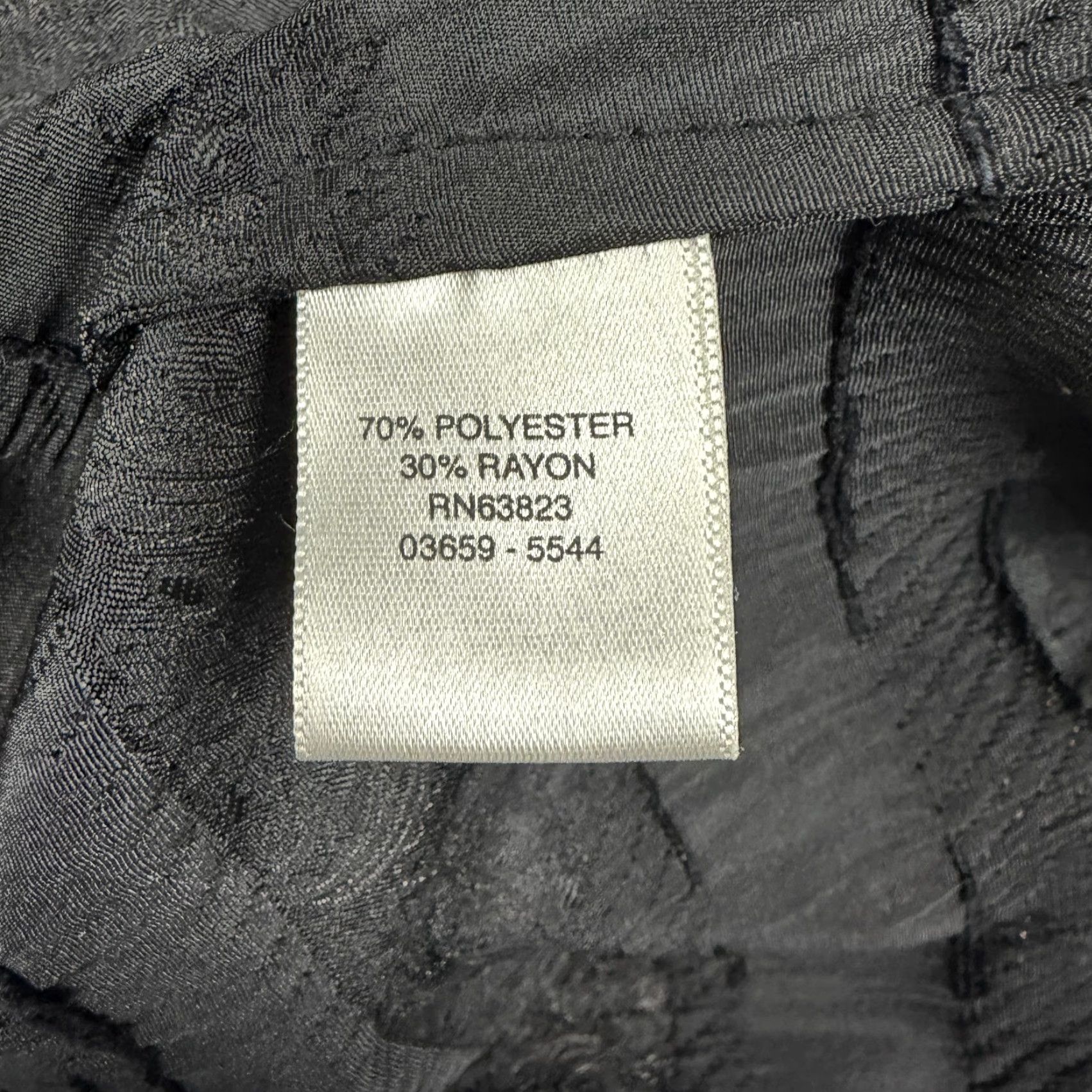 Vintage Christopher & Banks Jacket XL Full Zip Black Paisley Floral Jacquard Lined Unlined Lightweight Womens Casual Fall Spring Size XL / US 12-14 / IT 48-50 - 6 Thumbnail