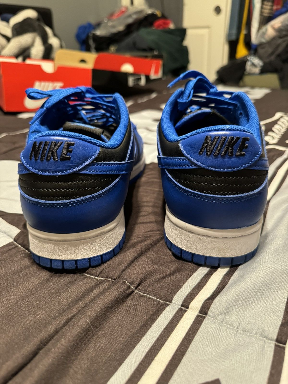 Nike × Vintage Nike Dunk Low Retro Hyper Cobalt Size US 11.5 / EU 44-45 - 4 Thumbnail