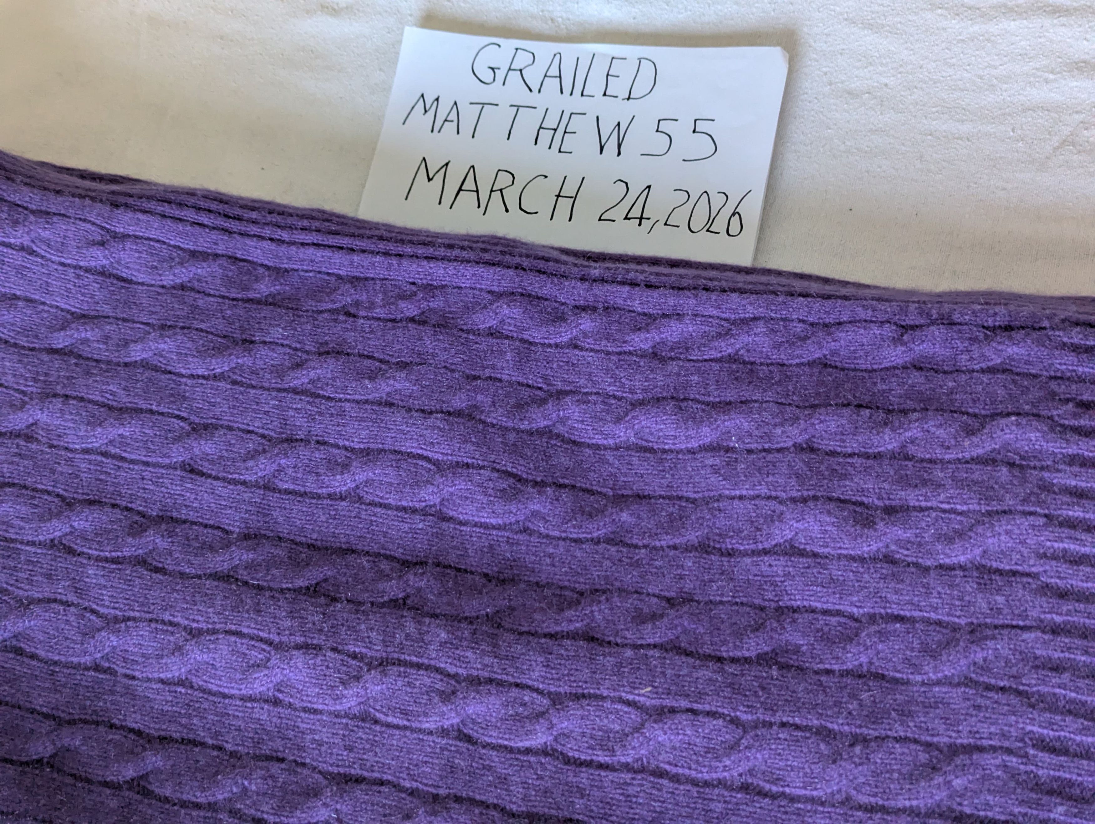 Ralph Lauren The Iconic Cable Cashmere Throw Blanket Size ONE SIZE - 1 Thumbnail