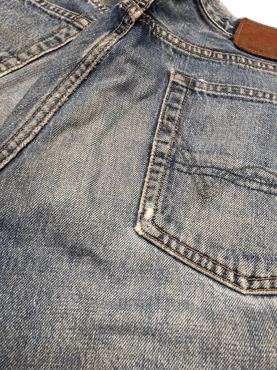 Edwin Vintage EDWIN 505x Selvegde Orange Tag Distressed Size US 31 - 17 Thumbnail