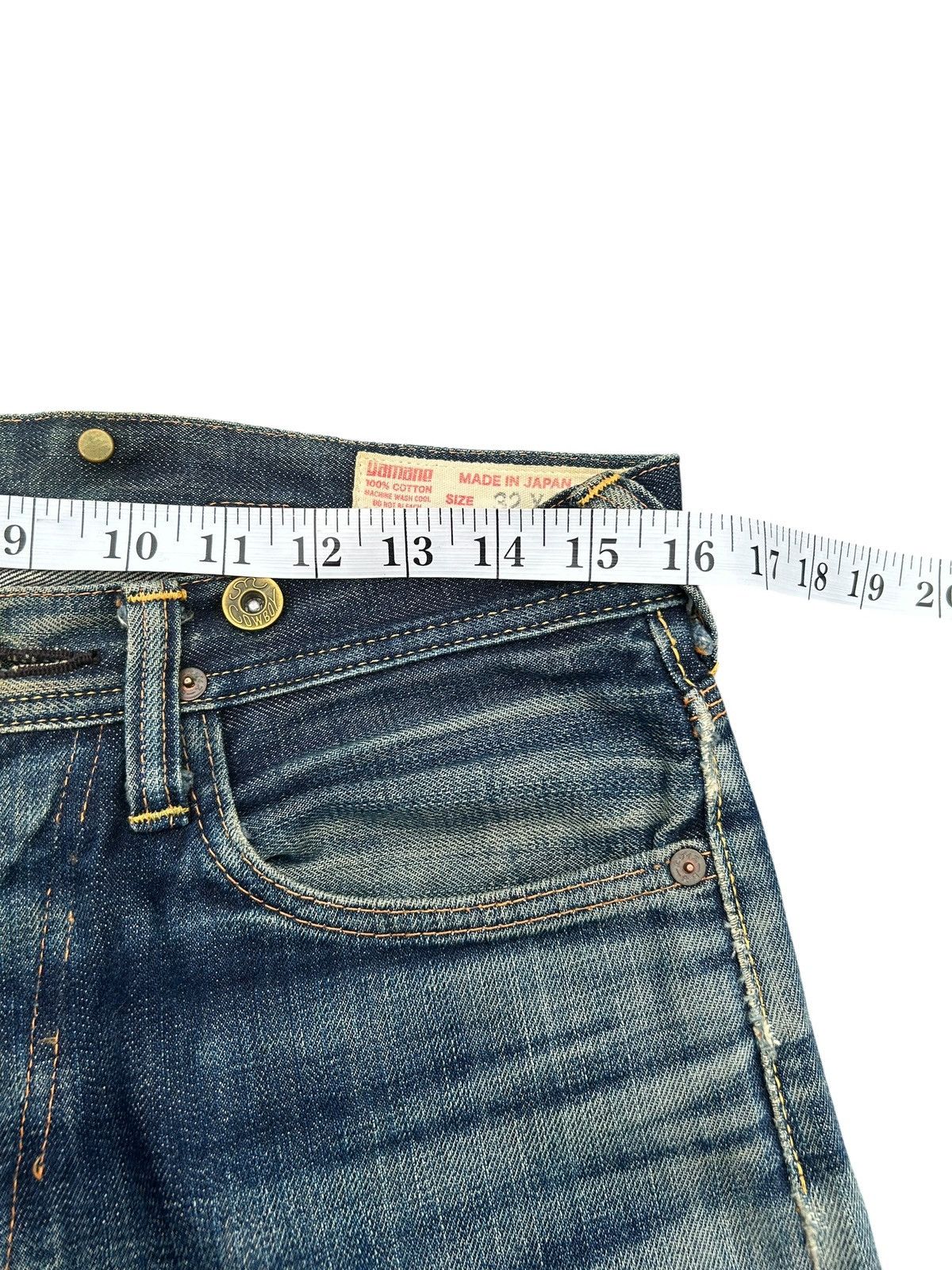 Kapital Buckle Back Vintage Evisu Cowboy Selvedge Distressed Denim Size US 32 / EU 48 - 20 Thumbnail