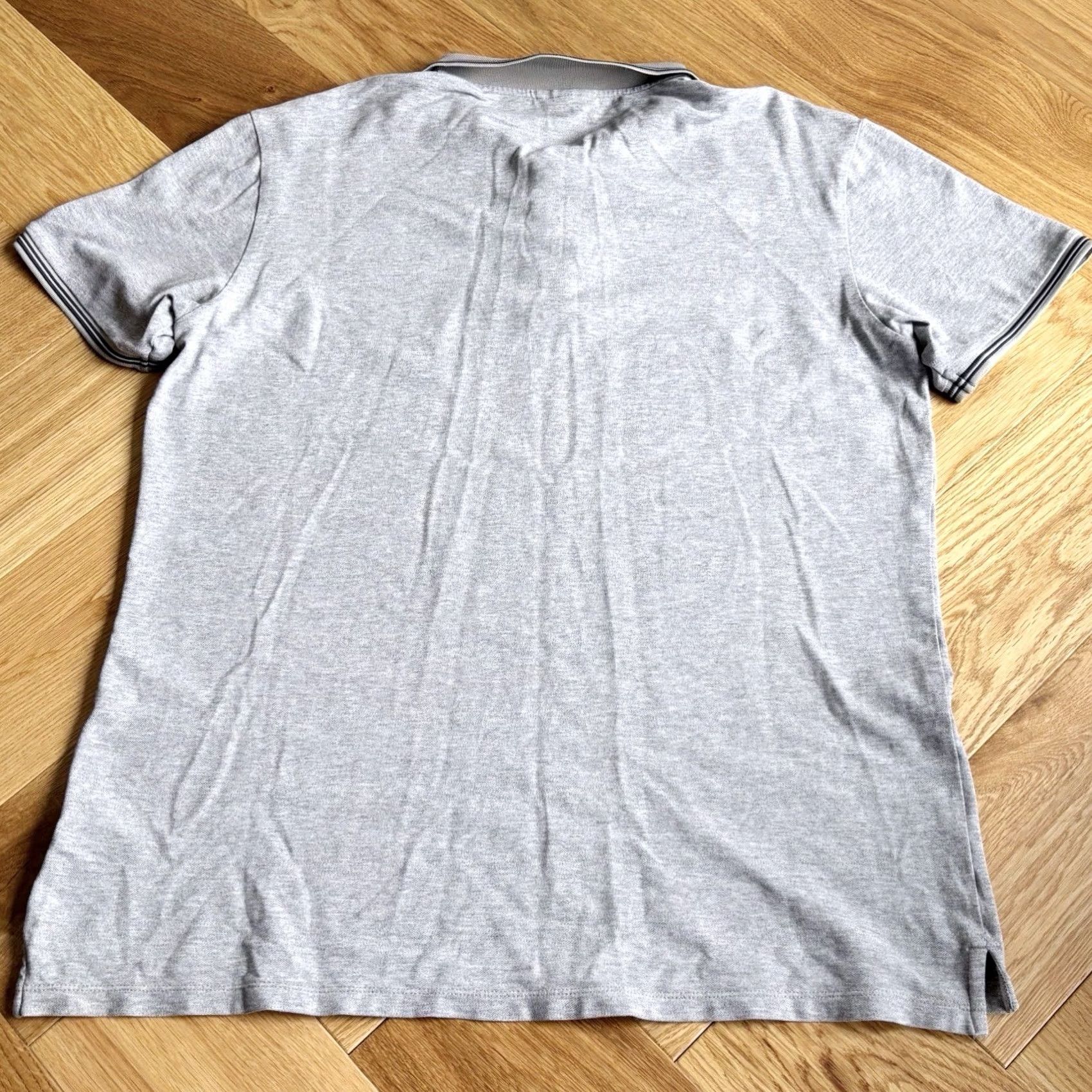 Vintage Armani Jeans Polo Shirt XL Mens Grey Stretch Material Fitted Top Short Sleeve Collared Size US XL / EU 56 / 4 - 3 Thumbnail