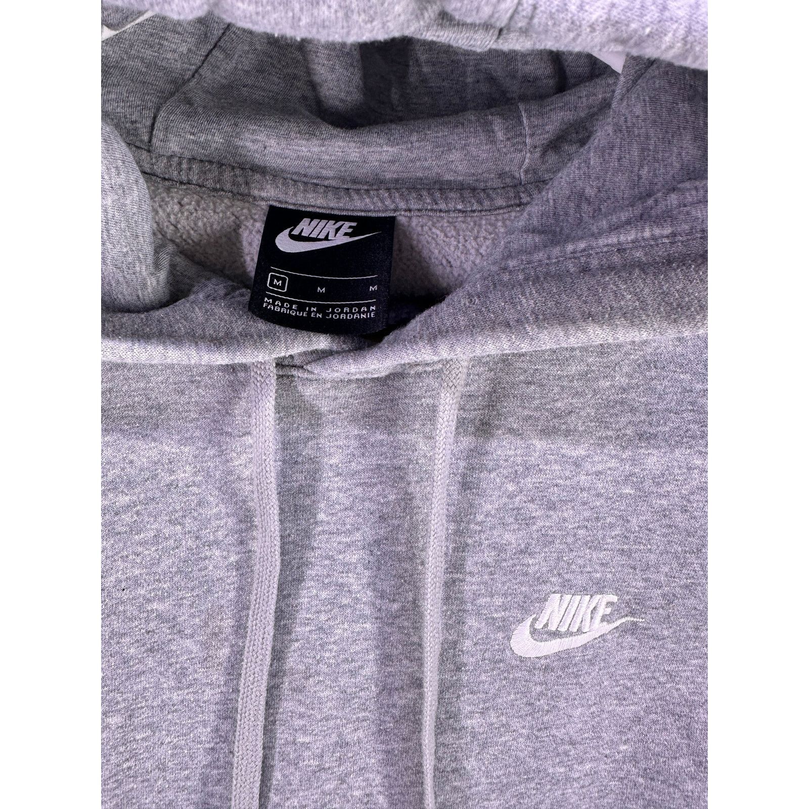 & Other Stories Vintage Nike Light Gray Hoodie White Logo Size Medium Size US M / EU 48-50 / 2 - 6 Thumbnail