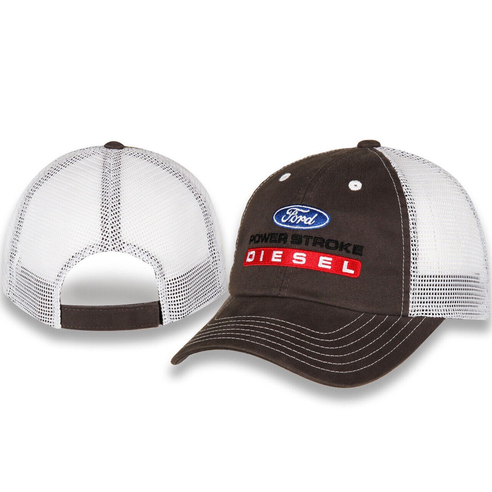Ford Ford Power Stroke Diesel Men's Embroidered Trucker Hat Cap Size ONE SIZE - 5 Thumbnail