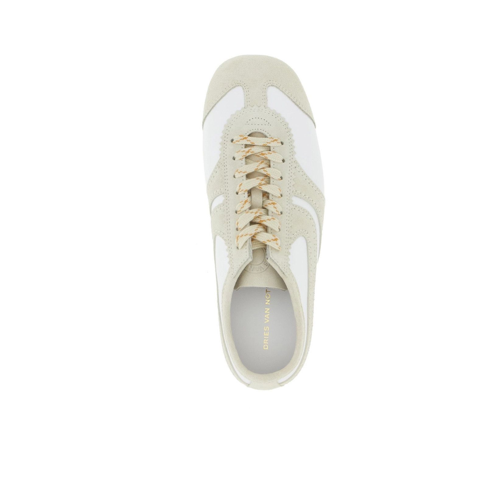 DRIES VAN NOTEN White Suede Sneakers New And Authentic (Men'