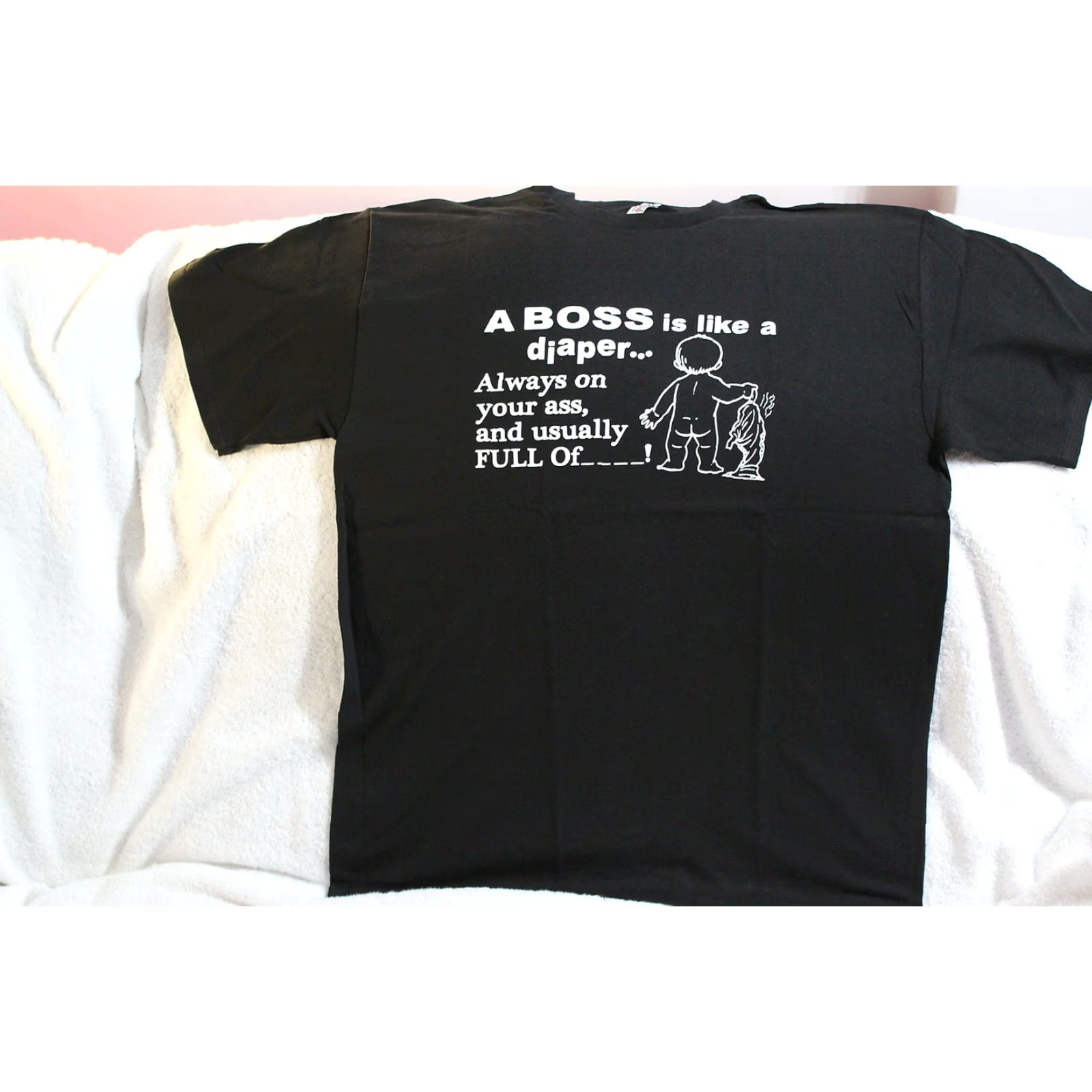 Vintage ALSTYLE APPAREL Funny Graphic T-Shirt Men's Large Black 100% Cotton Short Sleeve Size US L / EU 52-54 / 3 - 2 Thumbnail