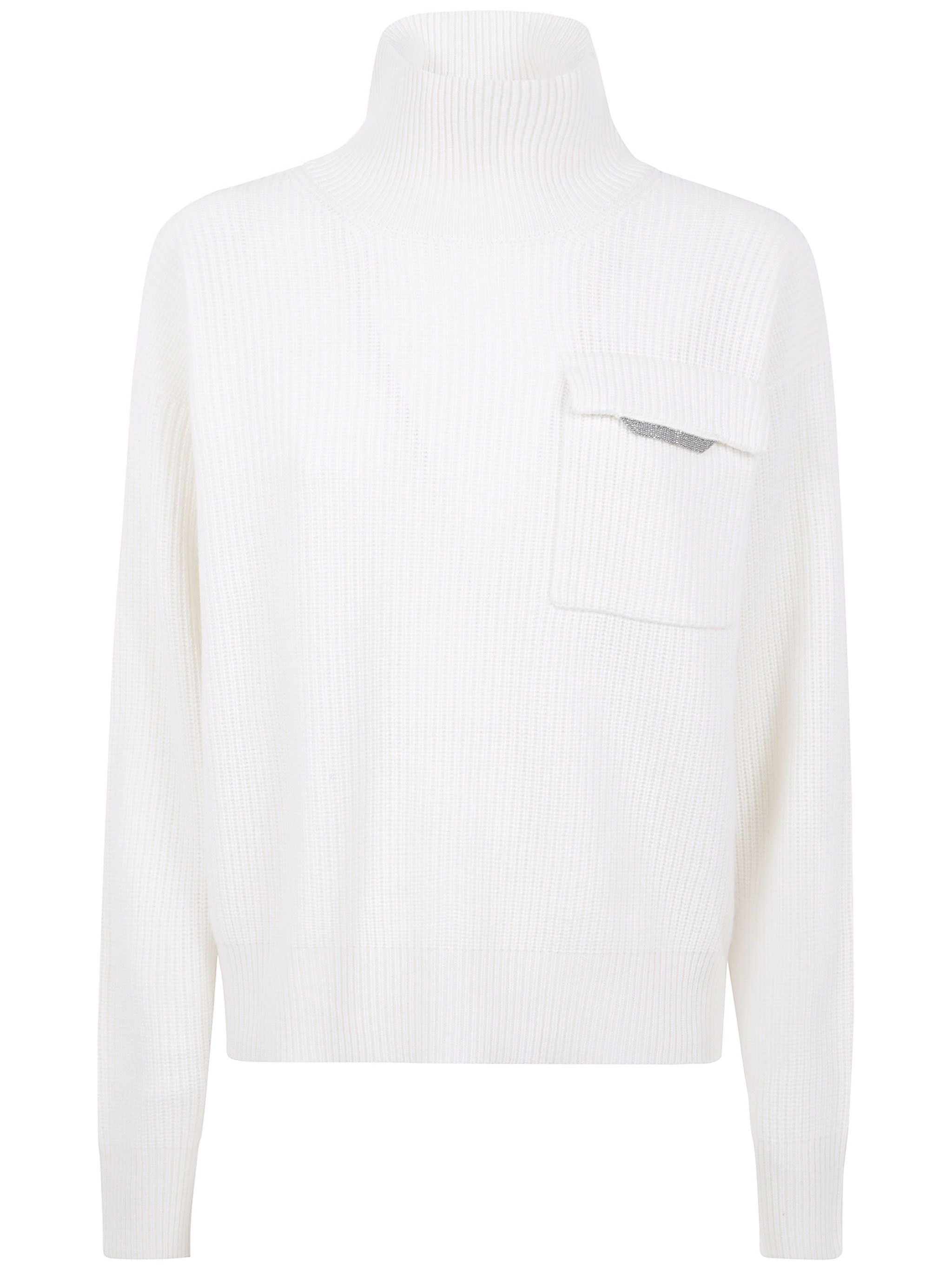 Brunello Cucinelli CASHMERE TURTLENECK SWEATER Size L / US 10 / IT 46 - 1 Thumbnail