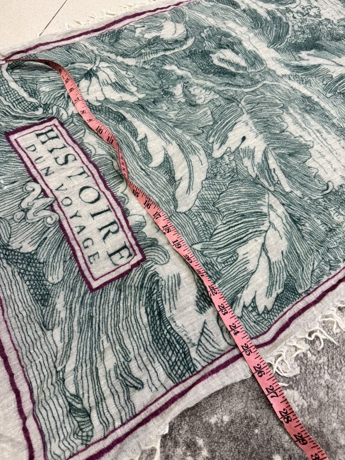 Handmade INOUITOOSH HISTORE D'UN VOYAGE WOOL STOLE SCARF Size ONE SIZE - 8 Thumbnail
