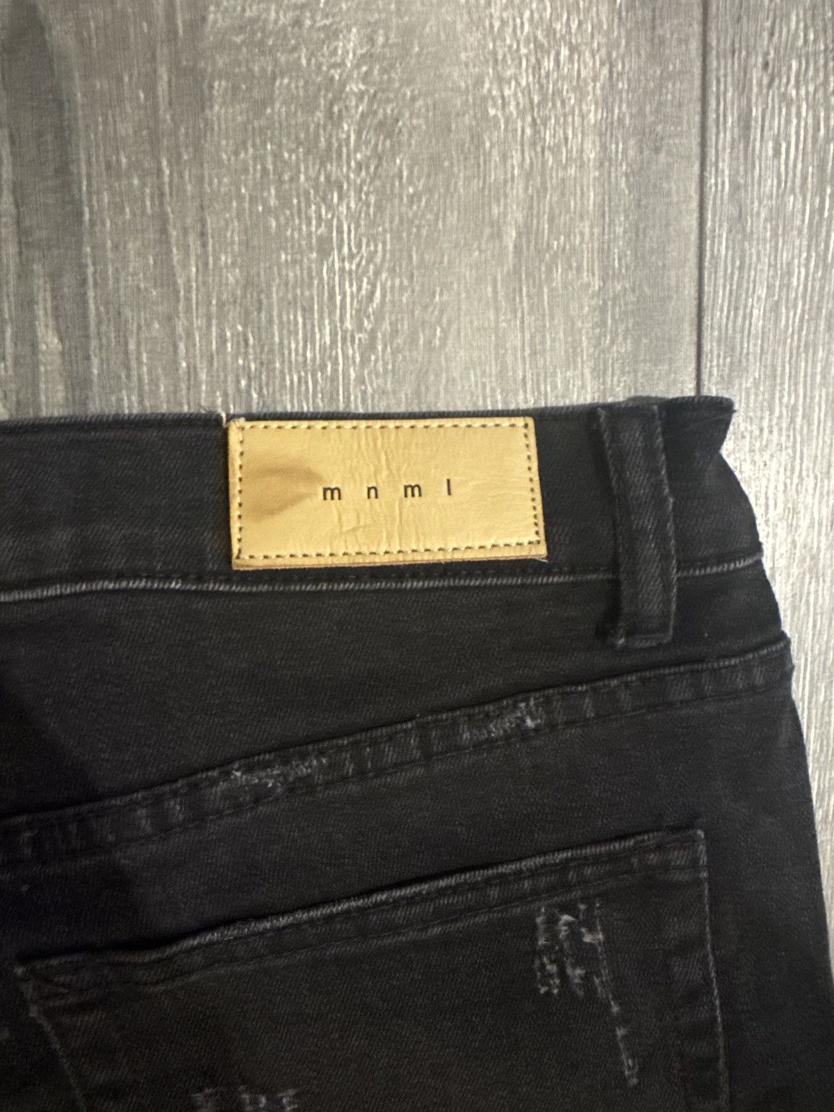 MNML Multi Colored and black distressed jeans Size US 33 - 5 Thumbnail