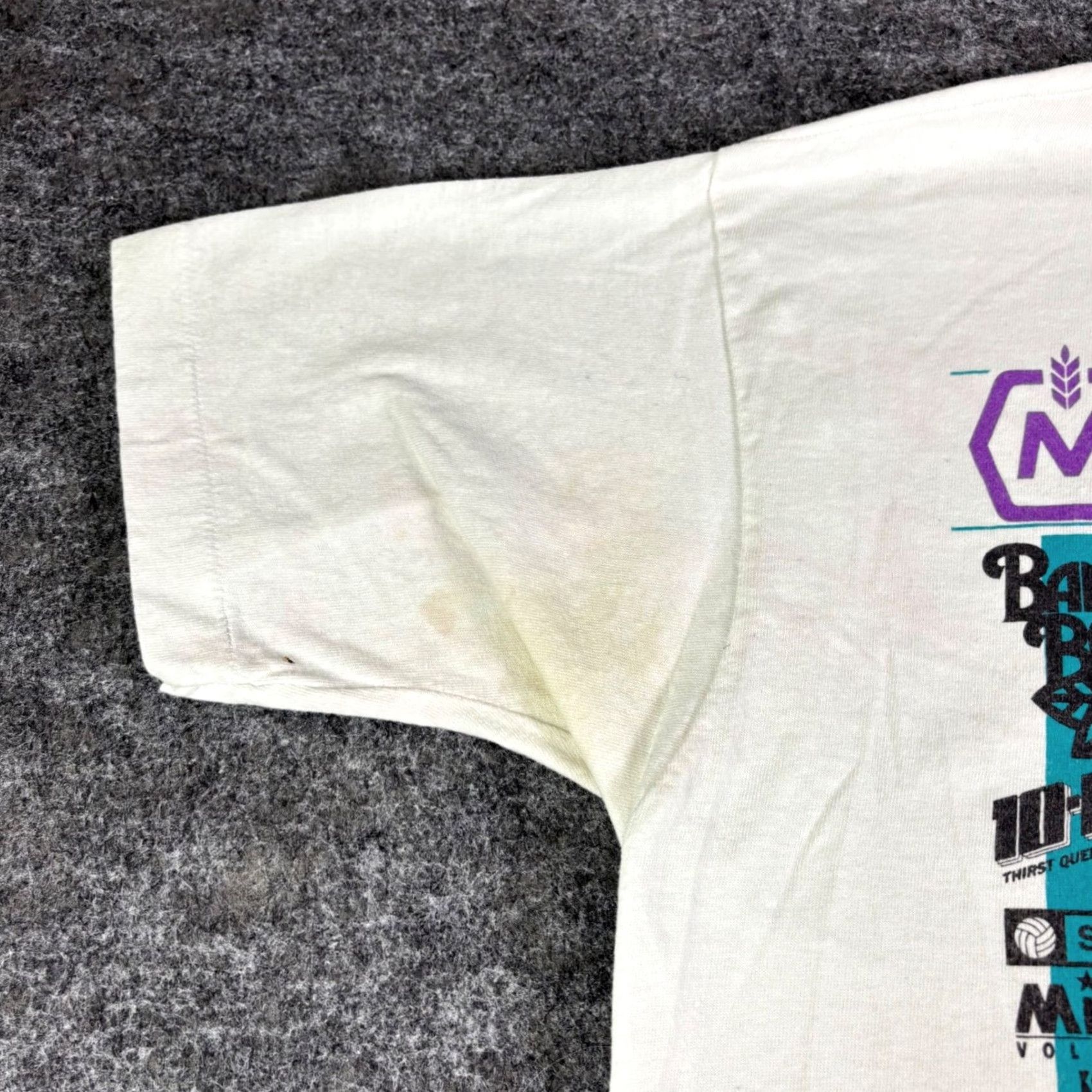 Fruit Of The Loom VINTAGE Molson JEVB Pro Am Summer Series T Shirt White Mens Large Graphic Tee Size US L / EU 52-54 / 3 - 7 Thumbnail