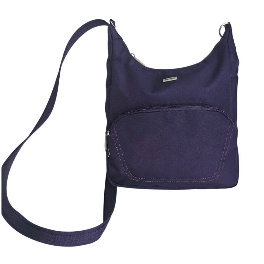 Other Travelon Purple Crossbody Bag Anti Theft Travel Purse Nylon Size ONE SIZE - 1 Thumbnail