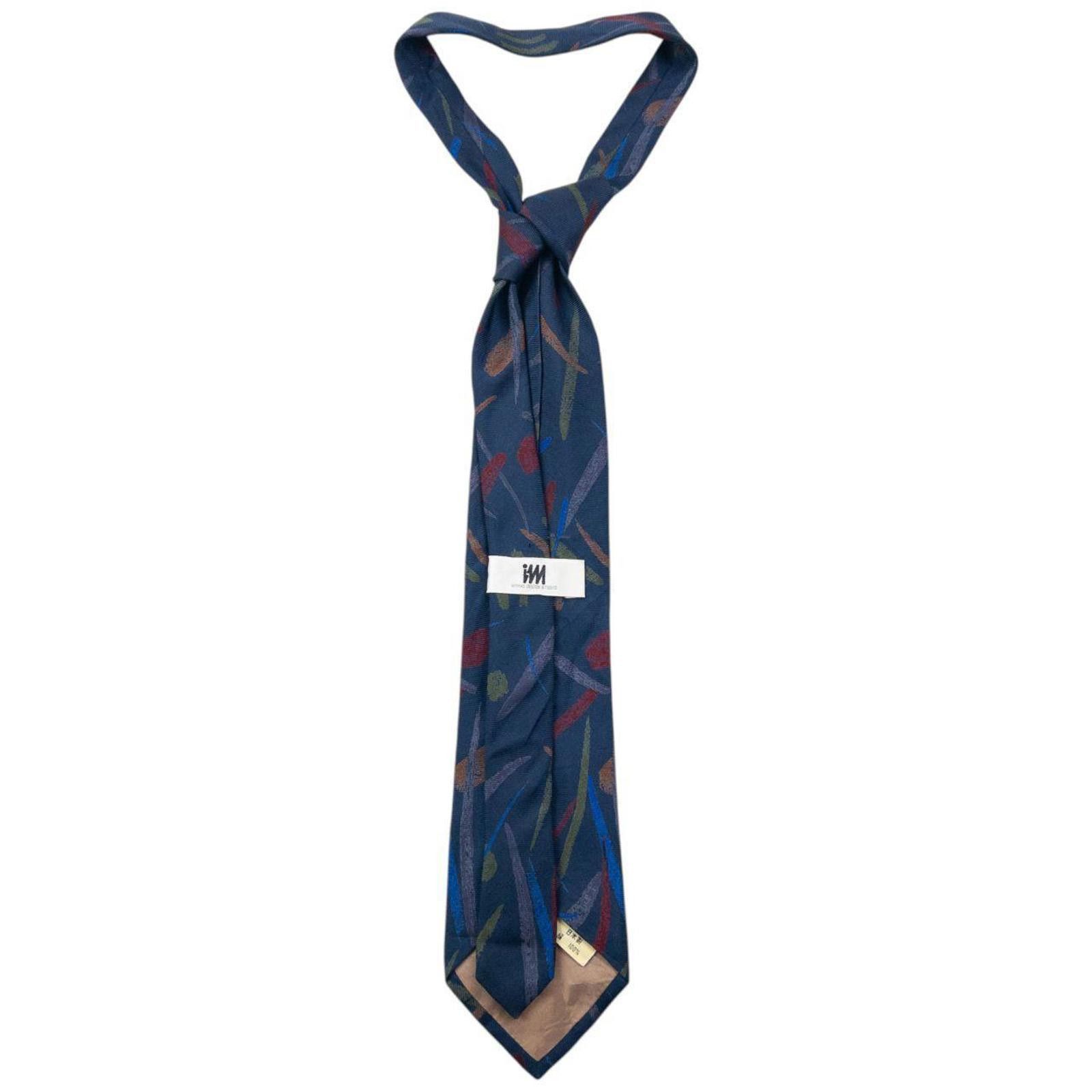 Issey Miyake Vintage 90s Issey Miyake Pattern Silk Tie Size ONE SIZE - 2 Thumbnail