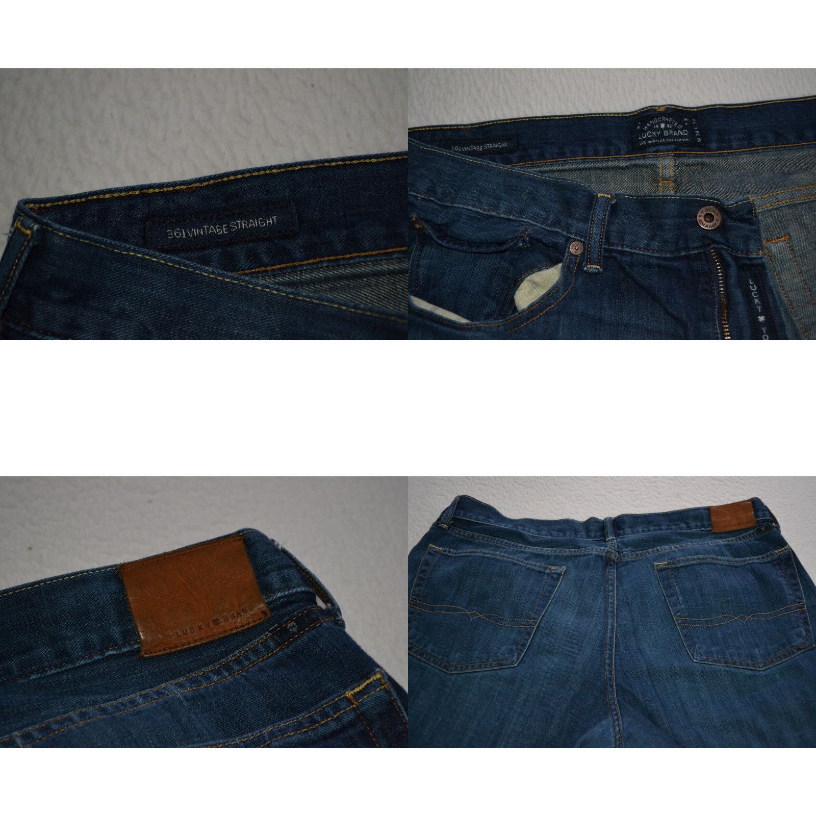 Lucky Brand Lucky Brand Jeans Blue 361 Vintage Straight Cotton Mens Size 38 x 32 Grailed