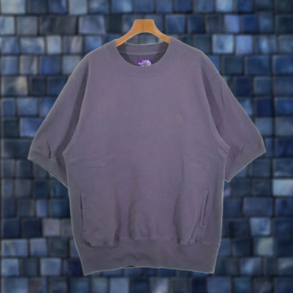 The North Face Purple Label THE NORTH FACE PURPLE LABEL Sweatshirt Men L Cotton Purple Solid Short Sleeve Used Size US L / EU 52-54 / 3 - 1 Thumbnail