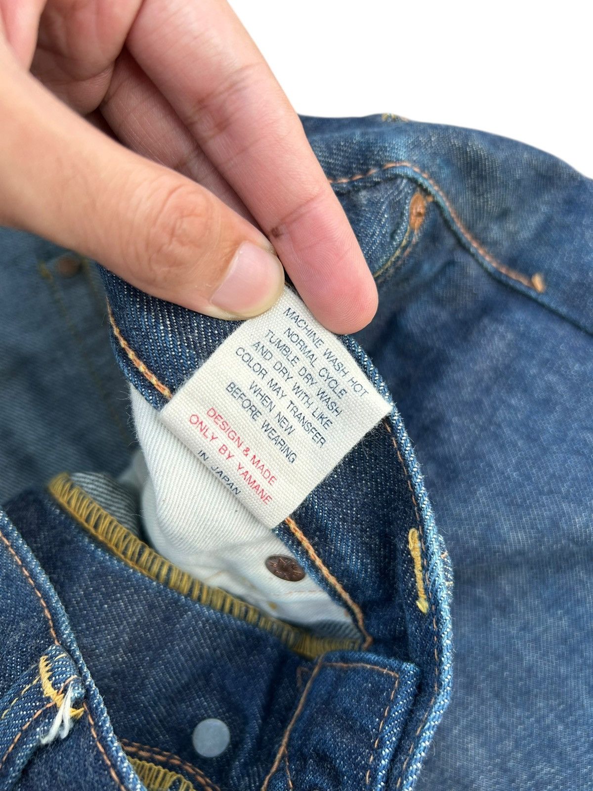 Kapital VINTAGE EVISU SELVEDGE THRASHED DENIM JEANS Size US 32 / EU 48 - 13 Thumbnail