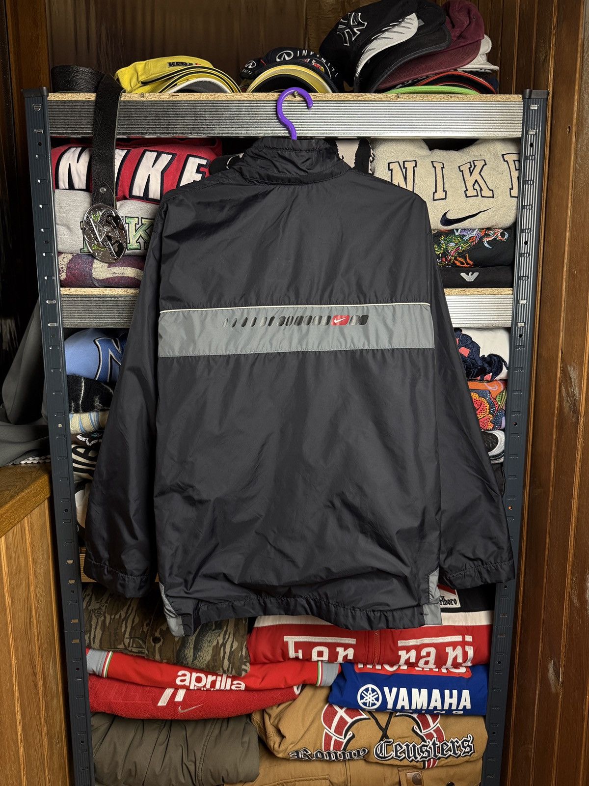 Nike 0Os Vintage Nike Nylon Windbreaker Jacket Swoosh Logo Size US M / EU 48-50 / 2 - 2 Thumbnail