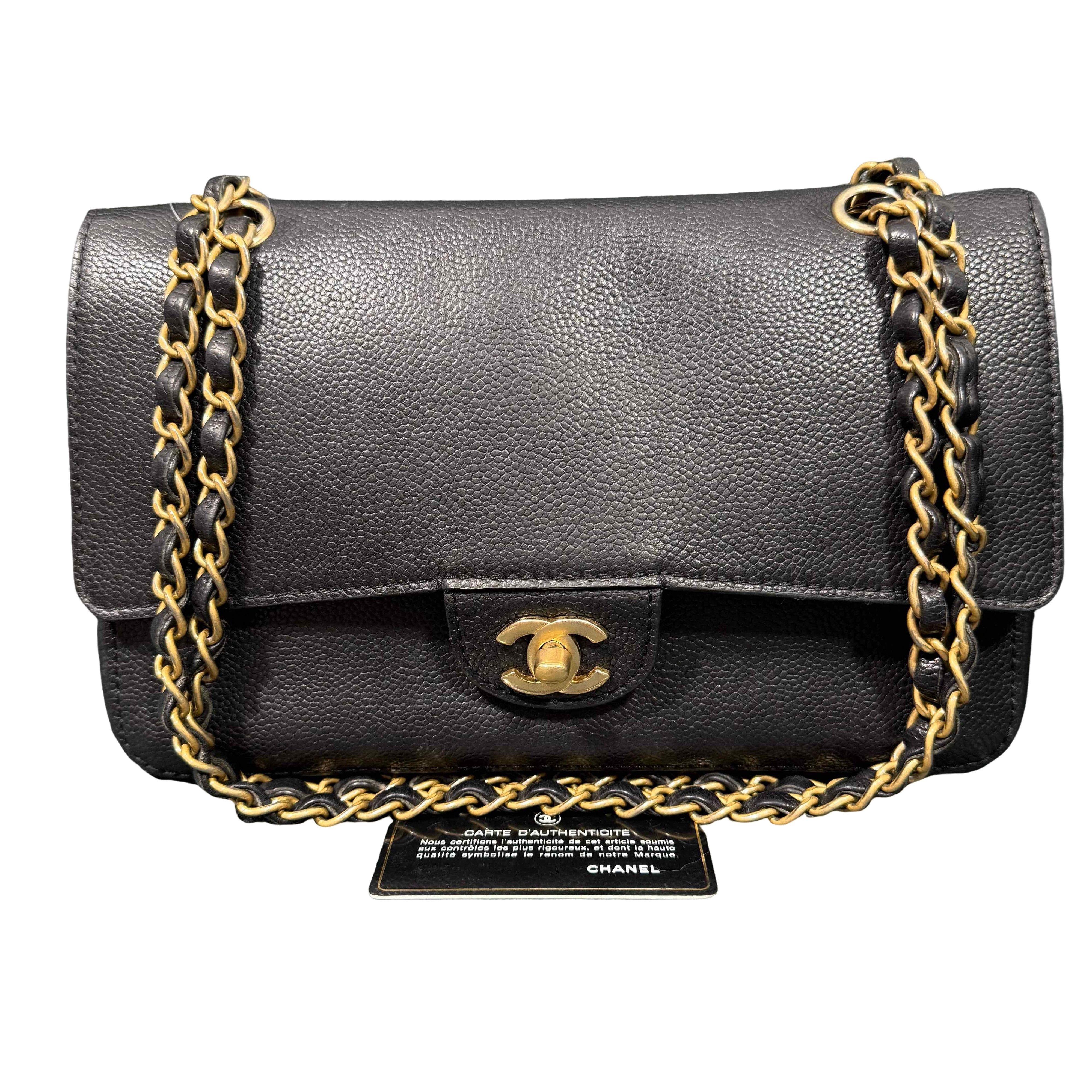 Chanel CHANEL Classic Flap Medium Caviar Leather Shoulder Bag Size ONE SIZE - 1 Thumbnail