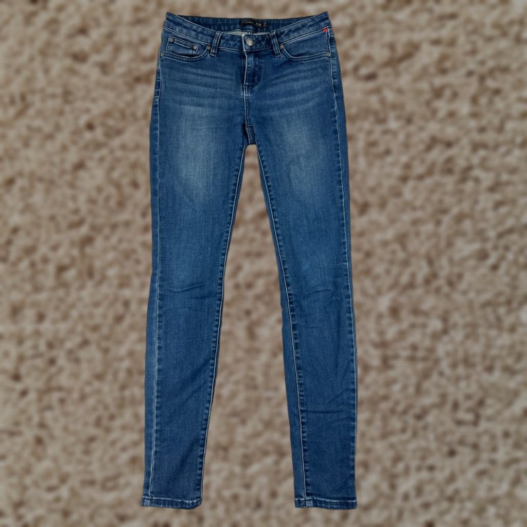 Prana prAna Jeans Women 6 Blue Denim Skinny Low Rise Cotton Blend Zip Fly 26x30 Size 28" / US 6 / IT 42 - 1 Thumbnail