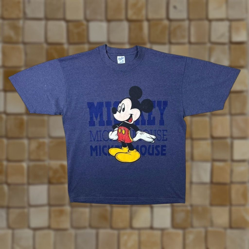 Velva Sheen VINTAGE Velva Sheen Disney Mickey Mouse Character Graphic Blue T-Shirt XL Men’s Regular Fit Shirt Size US XL / EU 56 / 4 - 1 Thumbnail